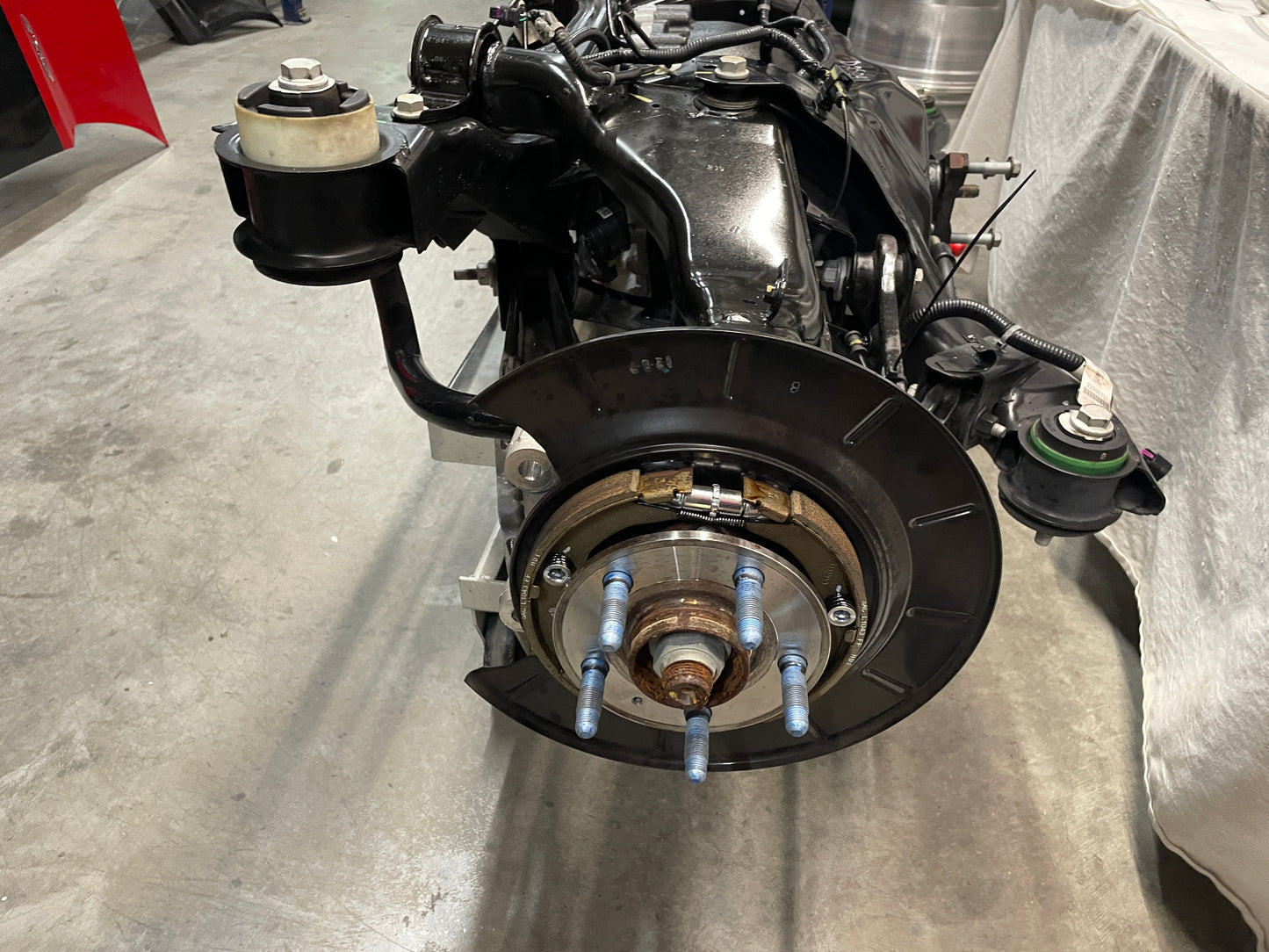 2013 Chevy Camaro ZL1 3.73 Complete Rear Axle Suspension Cradle K Member Subframe Differential OEM - Day's Parts Yard