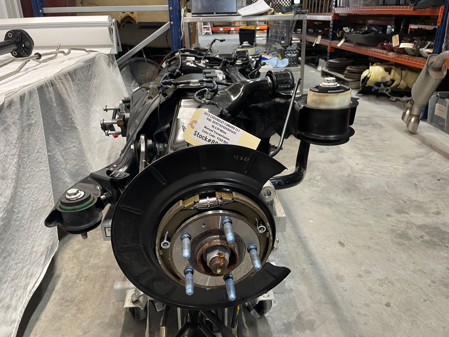2013 Chevy Camaro ZL1 3.73 Complete Rear Axle Suspension Cradle K Member Subframe Differential OEM - Day's Parts Yard