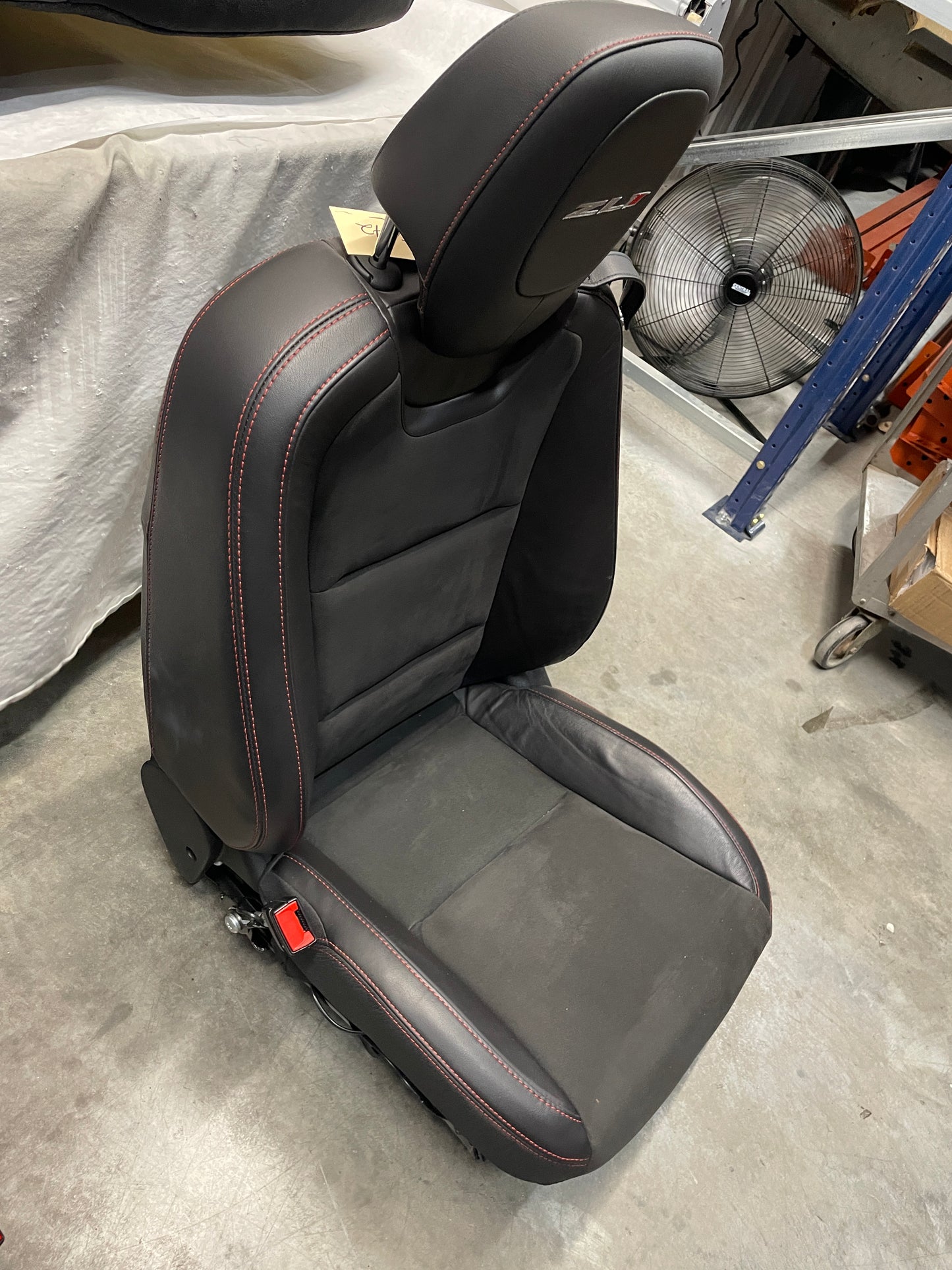 2013 Chevy Camaro ZL1 Seats Fronts and Rears Black Leather and Suede OEM - Day's Parts Yard