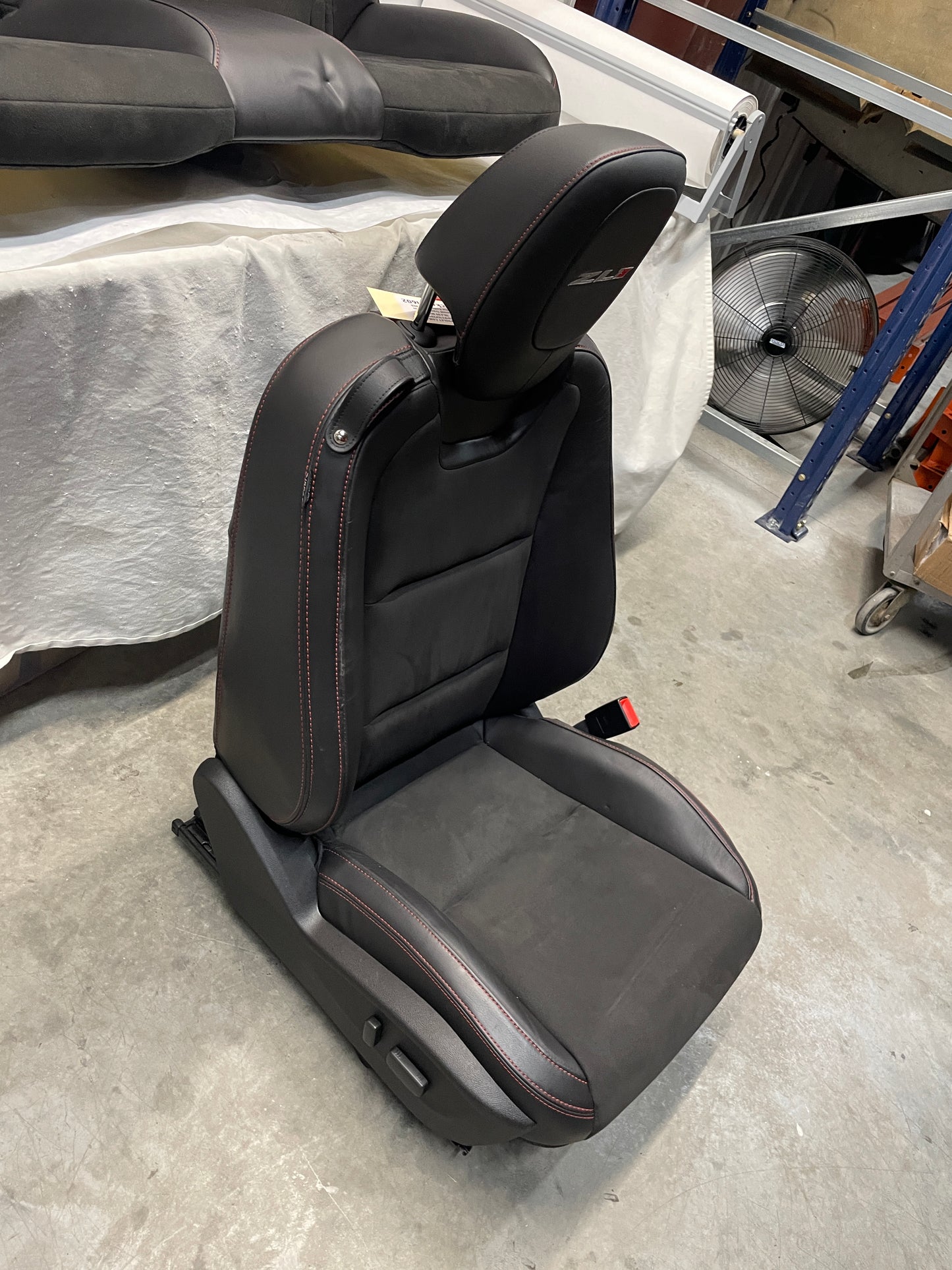 2013 Chevy Camaro ZL1 Seats Fronts and Rears Black Leather and Suede OEM - Day's Parts Yard