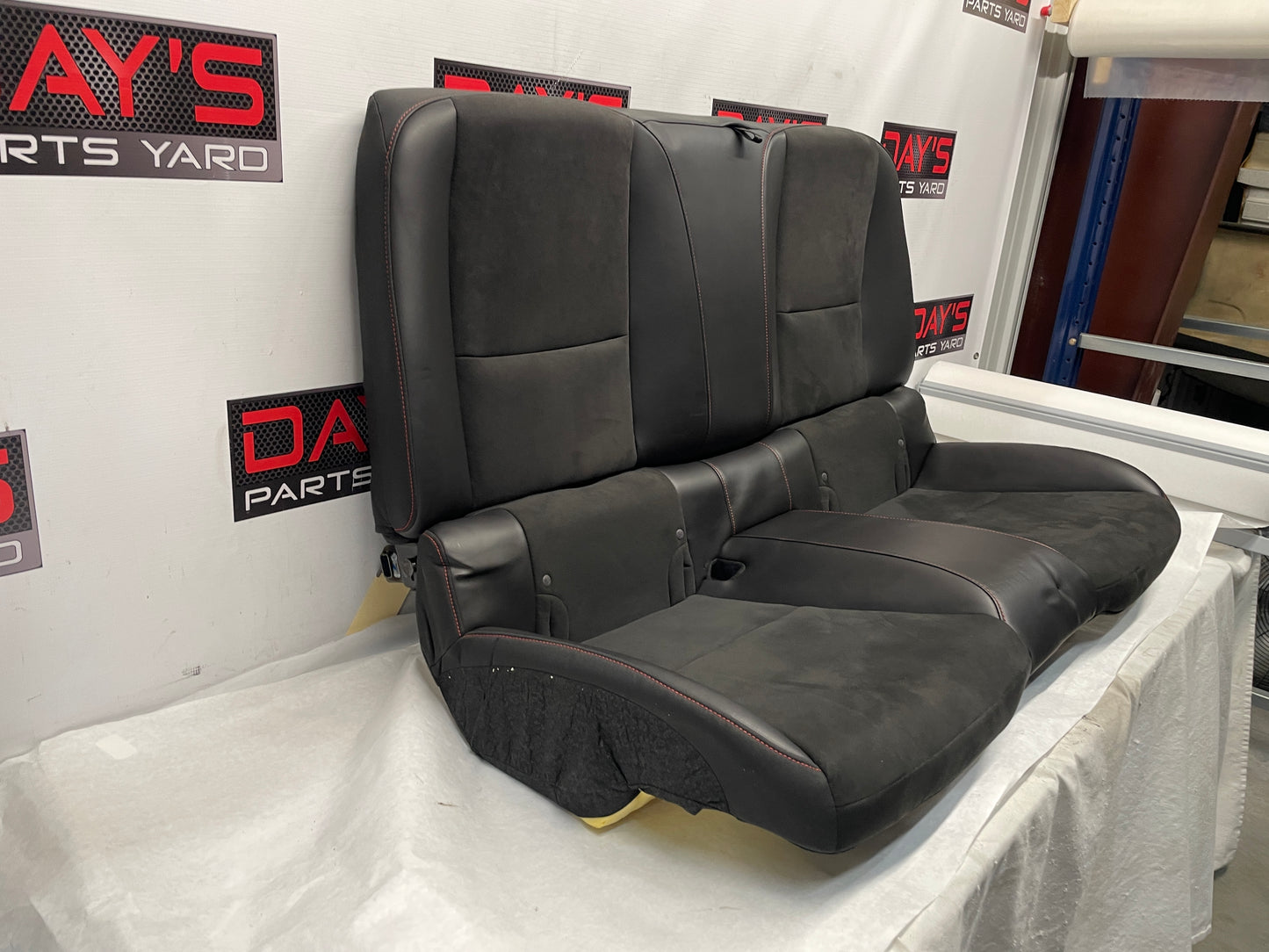 2013 Chevy Camaro ZL1 Seats Fronts and Rears Black Leather and Suede OEM - Day's Parts Yard