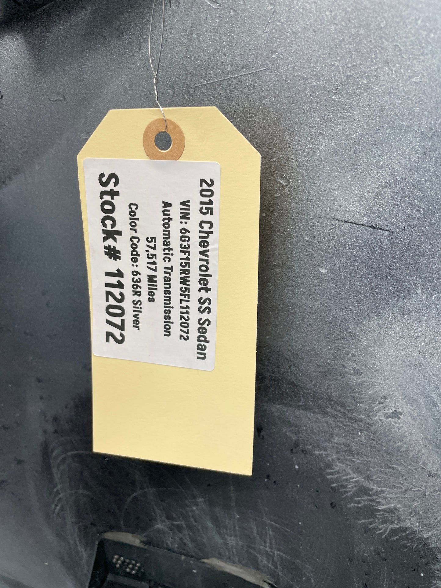 2015 Chevy SS Sedan Rear Bumper Cover Assembly OEM - Day's Parts Yard