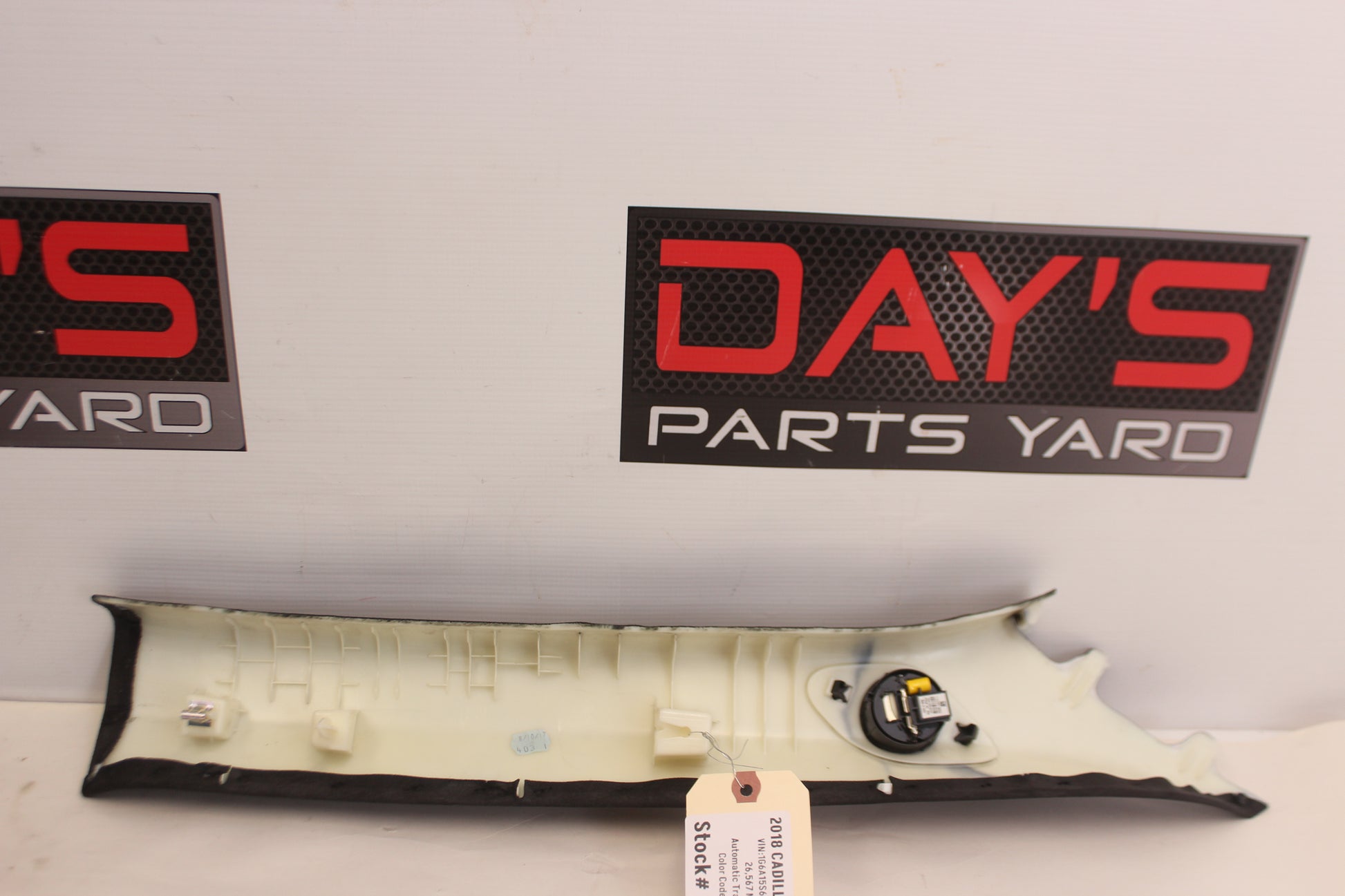 2018 Cadillac CTS-V RH & LH A Pillar Trim Black Suede OEM - Day's Parts Yard