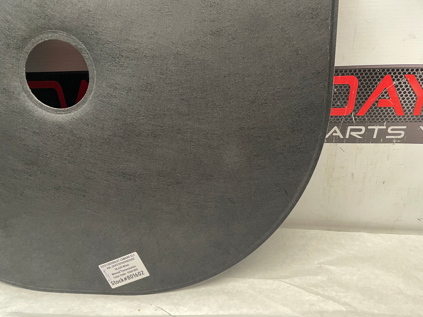2013 Chevy Camaro ZL1 Spare Tire Hard Trunk Battery Cover OEM - Day's Parts Yard