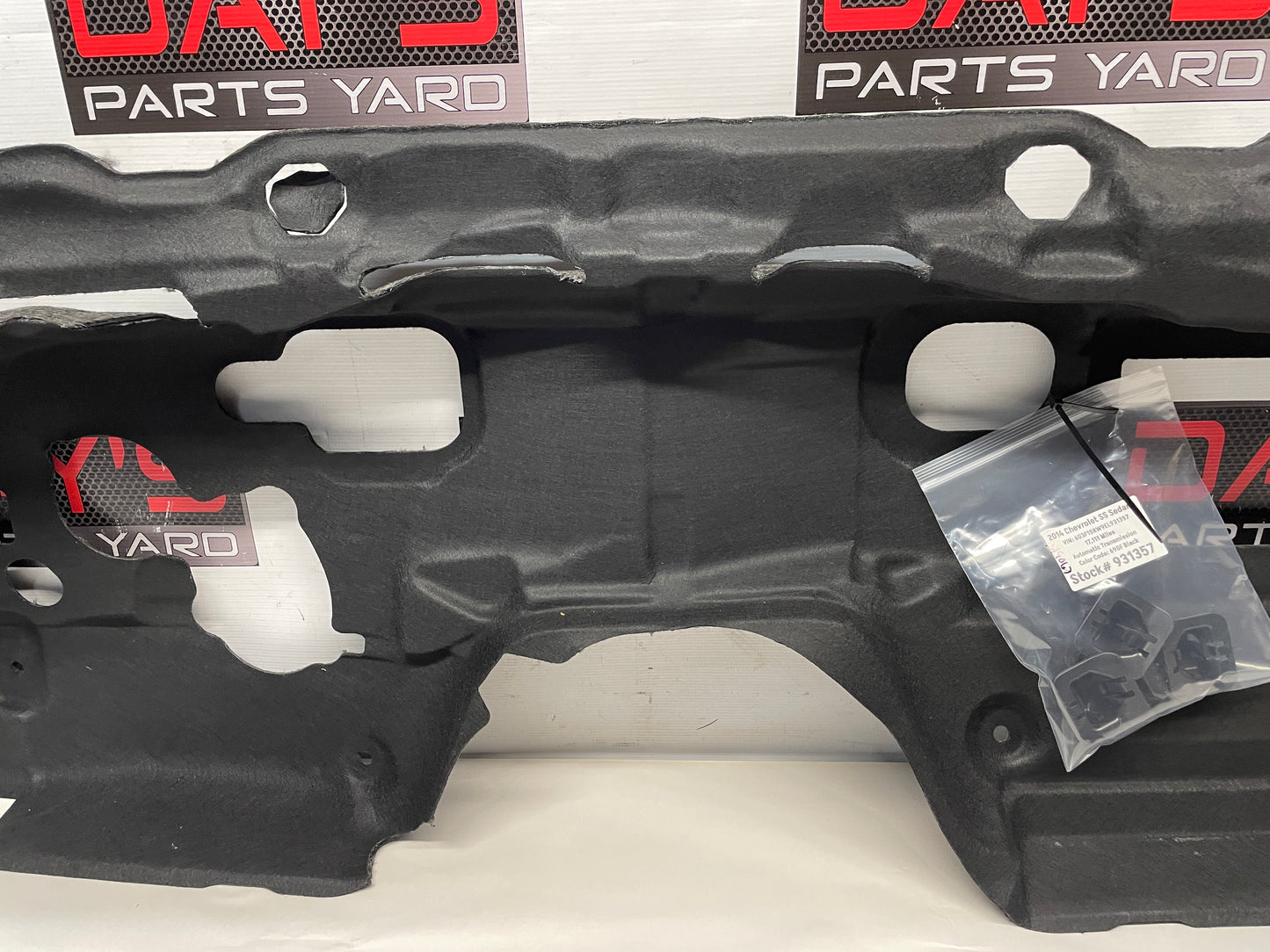 2014 Chevy SS Sedan Interior Firewall Dash Panel Inner Insulator Shield OEM - Day's Parts Yard