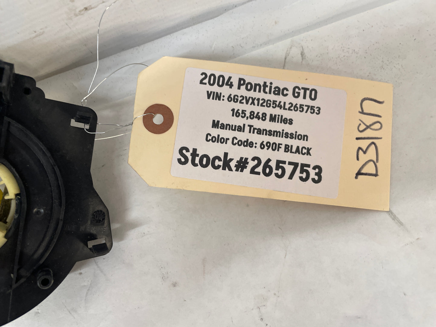 2004 Pontiac GTO Steering Wheel Clock Spring Coil OEM - Day's Parts Yard