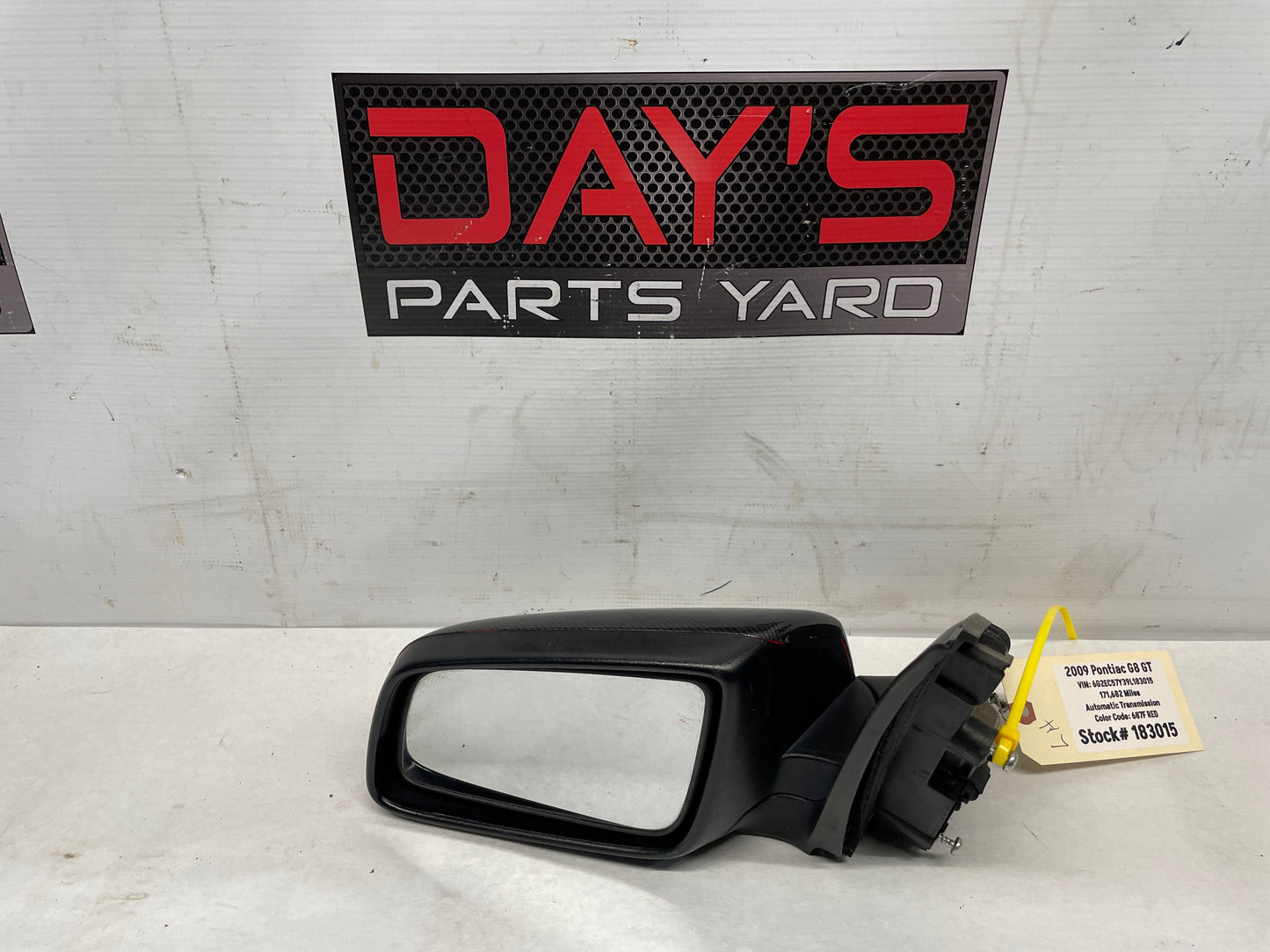 2009 Pontiac G8 GT LH Driver Exterior Side Door Mirror OEM - Day's Parts Yard