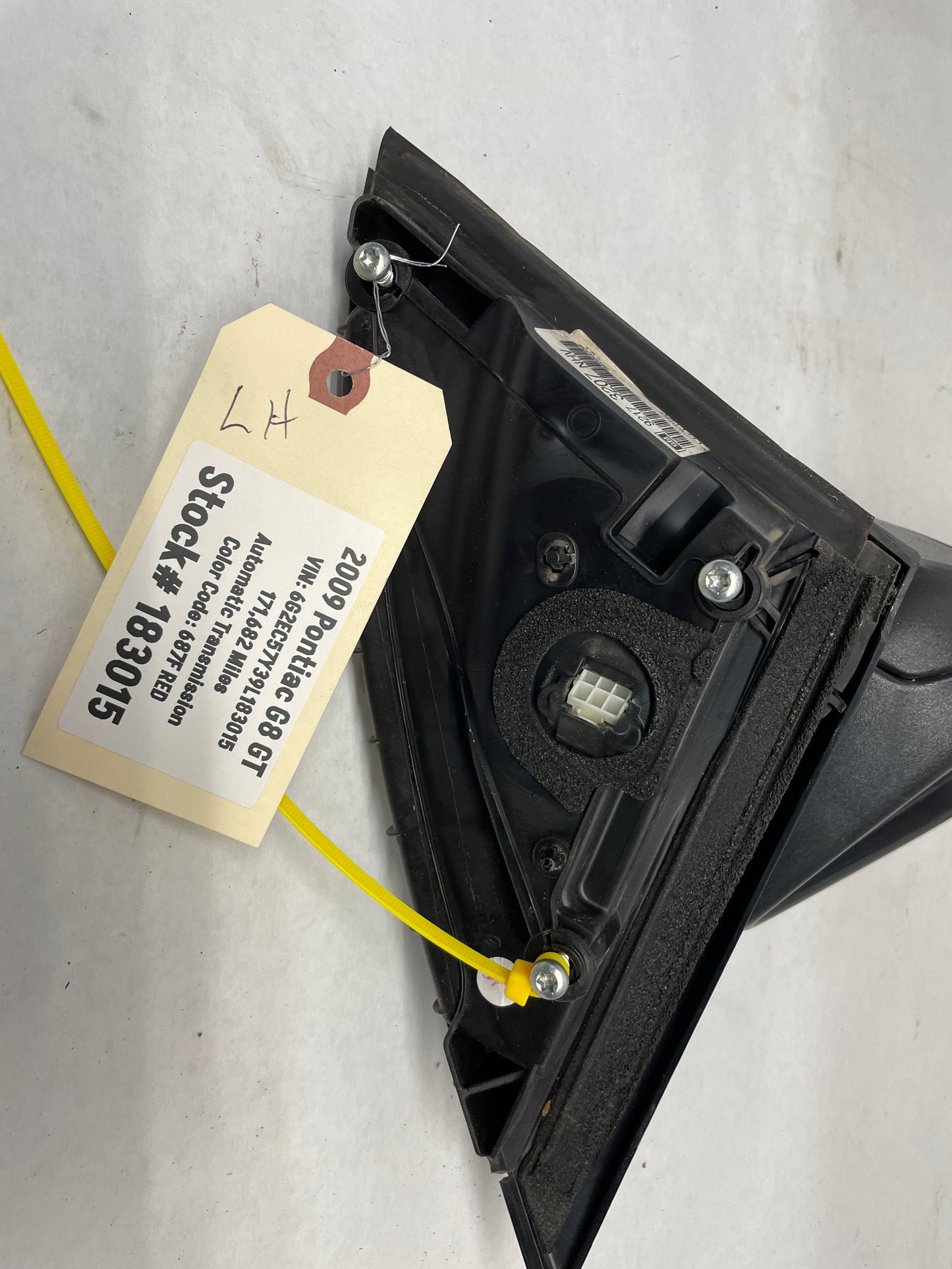 2009 Pontiac G8 GT LH Driver Exterior Side Door Mirror OEM - Day's Parts Yard