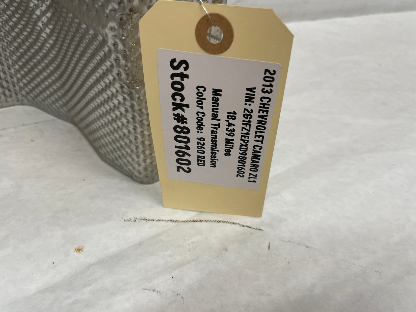 2013 Chevy Camaro ZL1 Transmission Tunnel Exhaust Heat Shield OEM - Day's Parts Yard