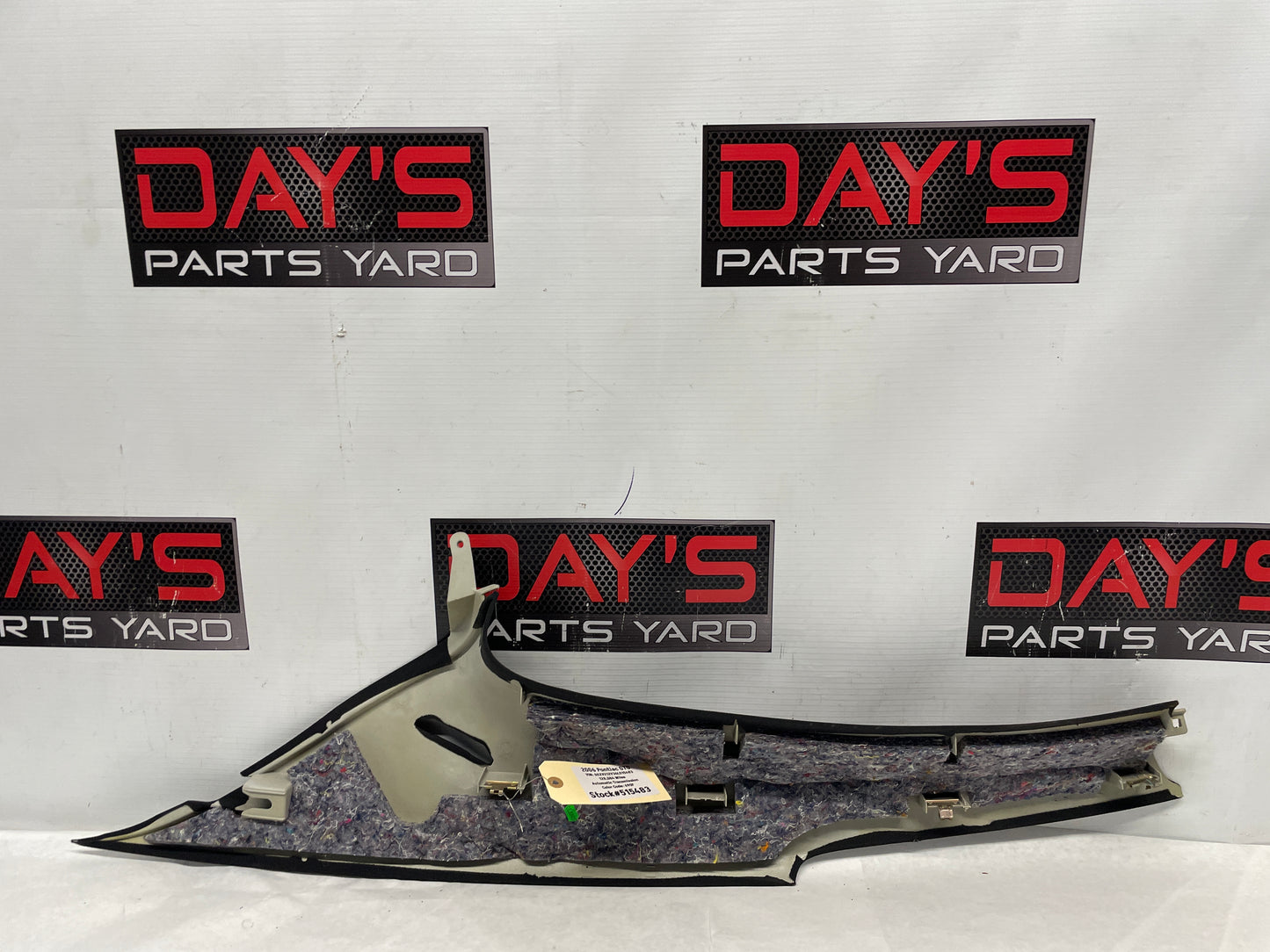 2005 Pontiac GTO LH Driver Rear Interior Quarter C Pillar Seat Belt Cover Trim Panel OEM