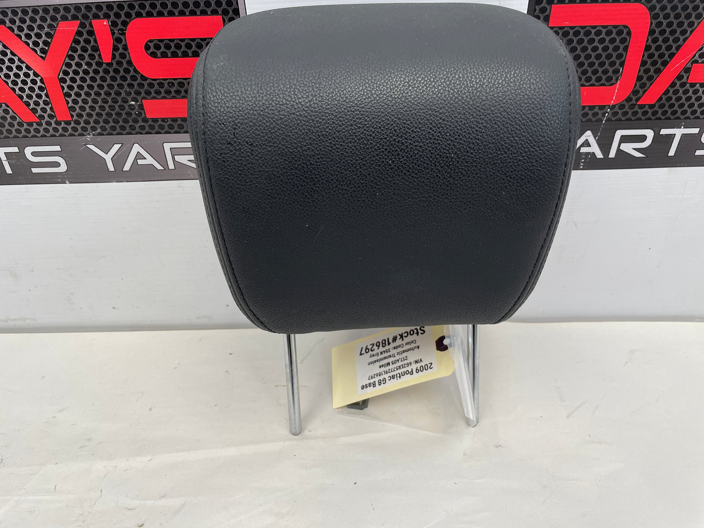 2009 Pontiac G8 Base Front LH Driver Seat Head Rest Headrest OEM - Day's Parts Yard