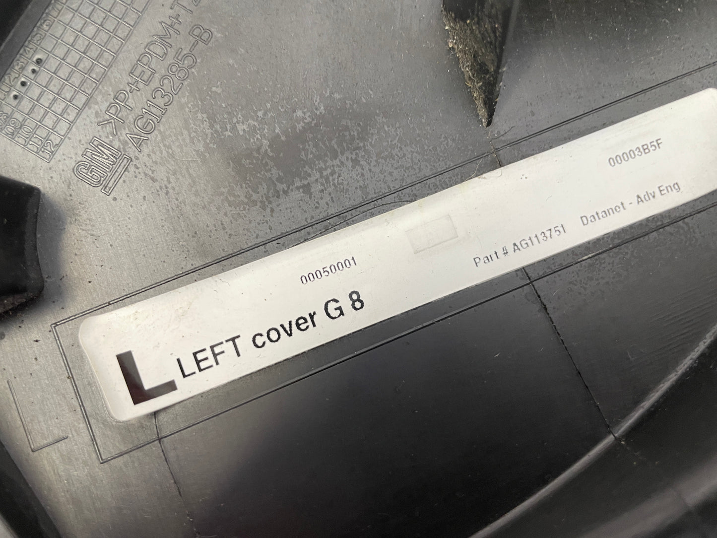 2009 Pontiac G8 Base Front LH Driver Seat Frame Cover Trim OEM - Day's Parts Yard