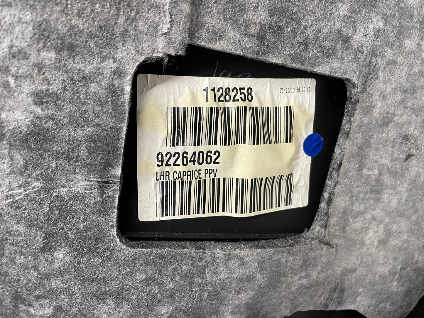 2014 Chevy Caprice PPV LH Driver Rear Door Panel OEM - Day's Parts Yard