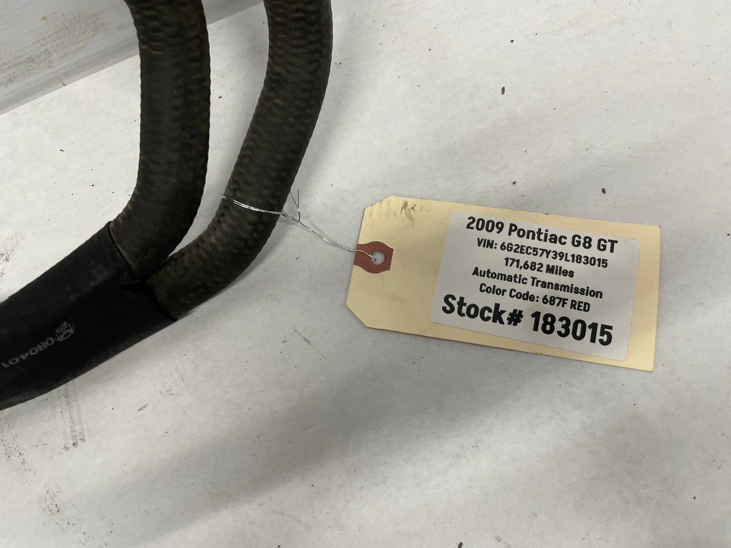2009 Pontiac G8 GT Heater Core Hose Line Tube OEM - Day's Parts Yard