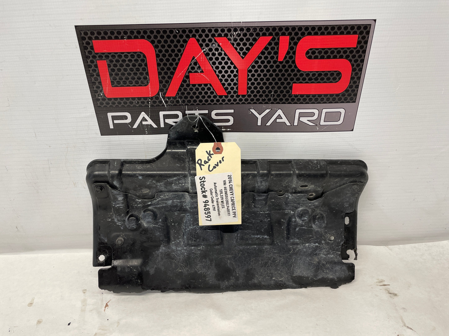 2014 Chevy Caprice PPV P/S Wire Harness Shield OEM - Day's Parts Yard