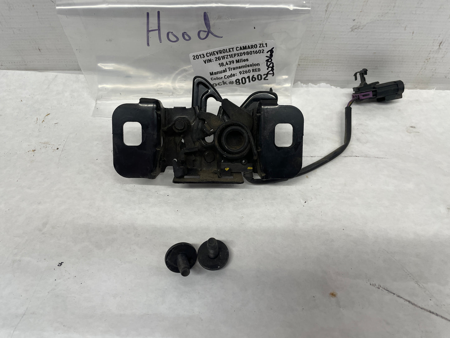 2013 Chevy Camaro ZL1 Hood Lock Latch OEM - Day's Parts Yard