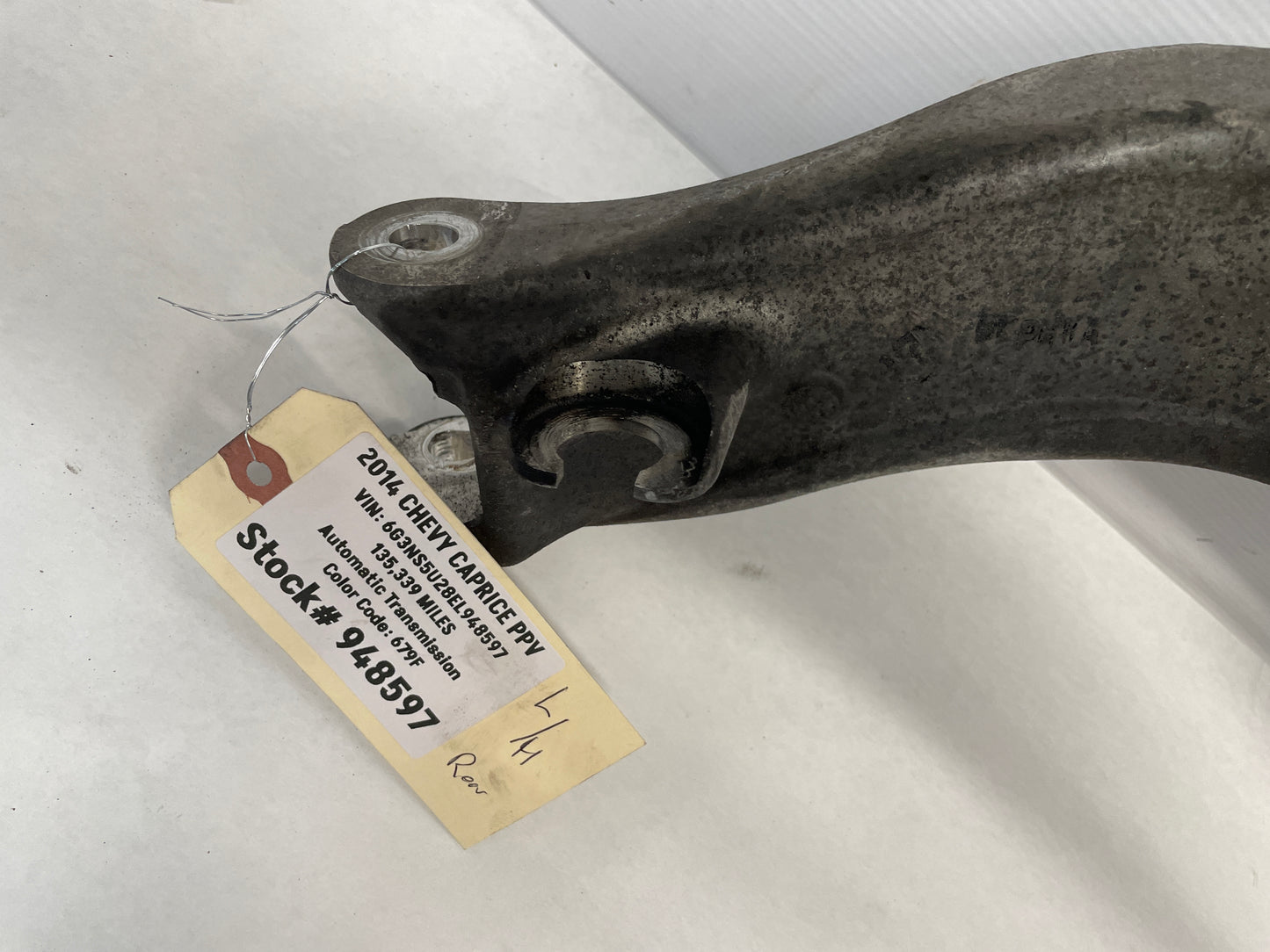 2014 Chevy Caprice PPV LH Driver Rear Upper Control Arm OEM - Day's Parts Yard