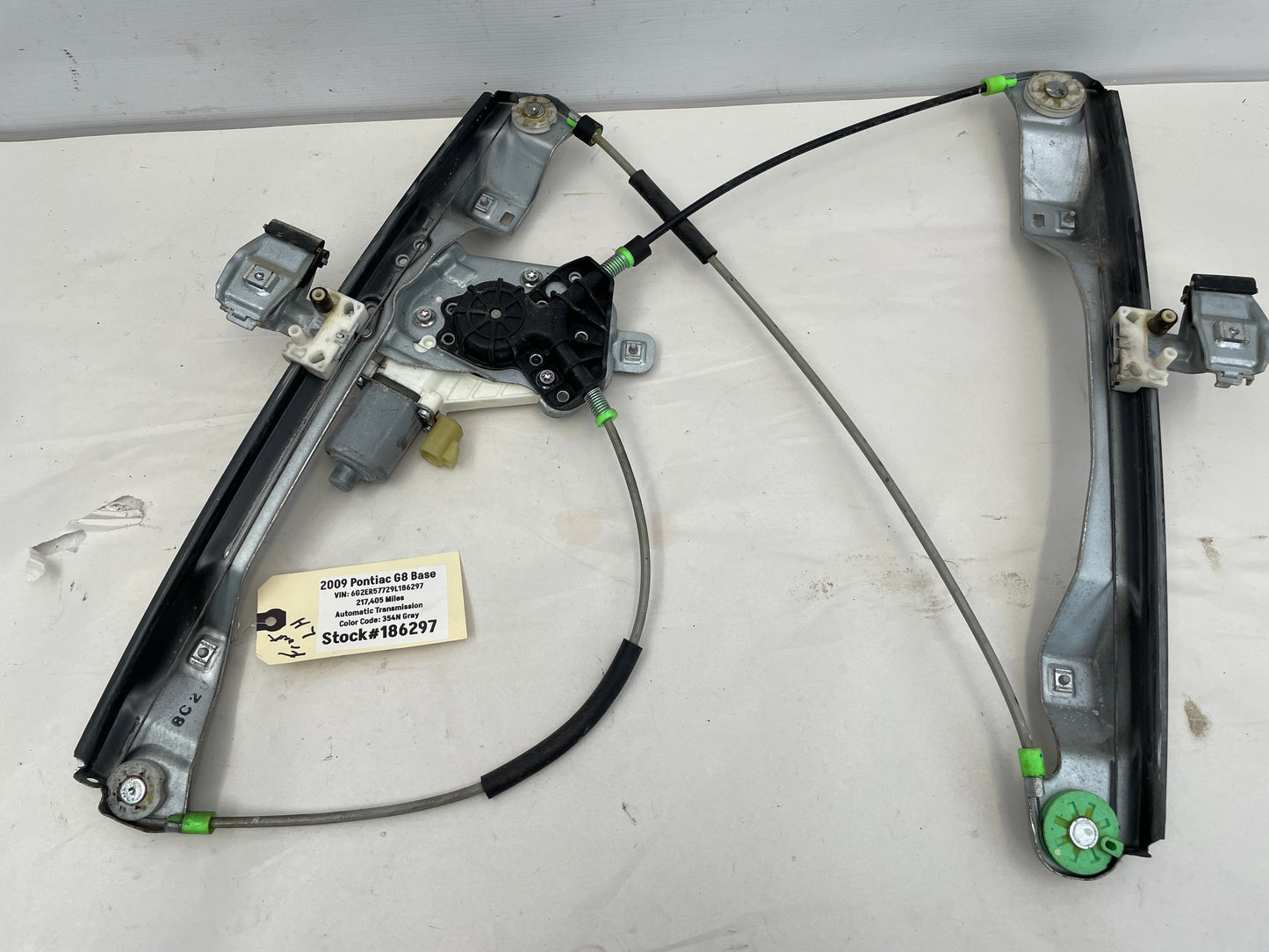 2009 Pontiac G8 Base Front LH Driver Door Window Regulator Motor OEM - Day's Parts Yard