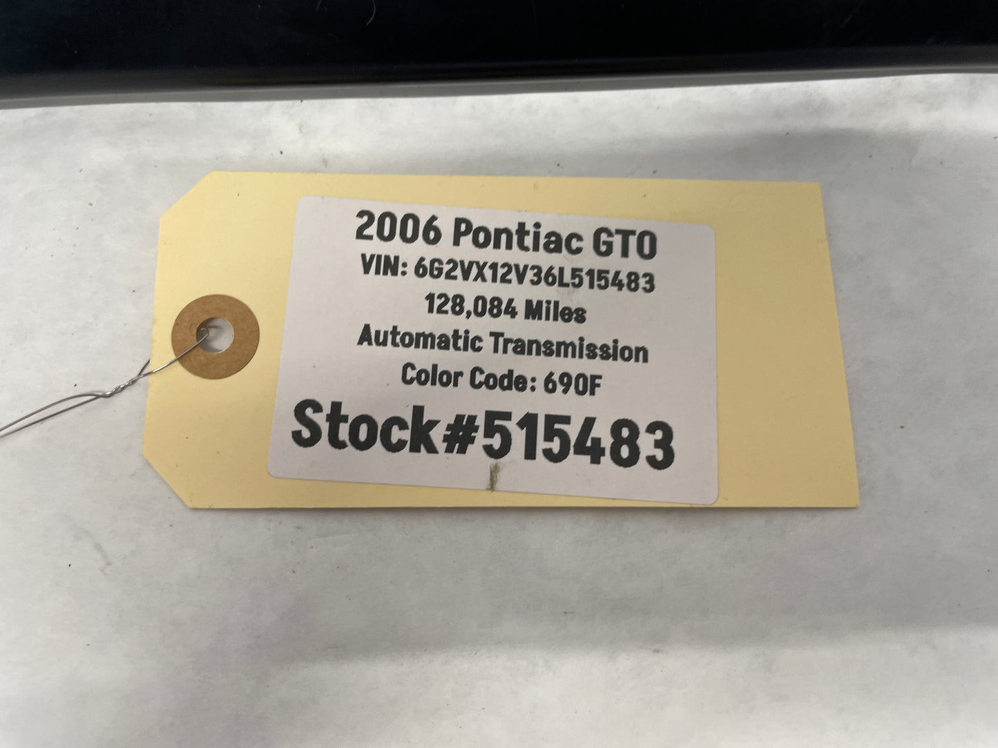 2005 Pontiac GTO LH Driver Exterior B Pillar Window Trim Applique Cover OEM - Day's Parts Yard