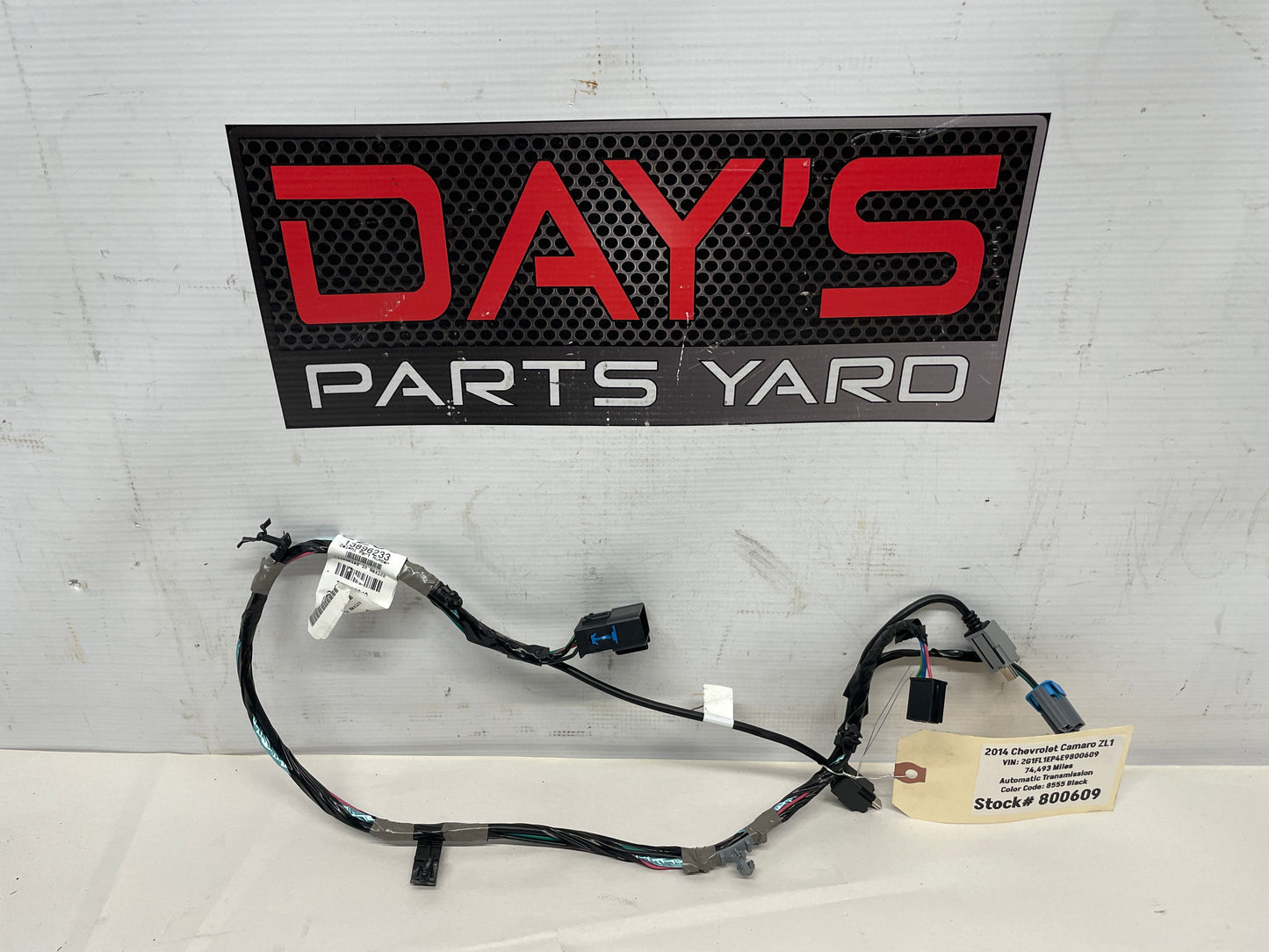 2014 Chevy Camaro ZL1 Center Console Wire Wiring Harness OEM - Day's Parts Yard