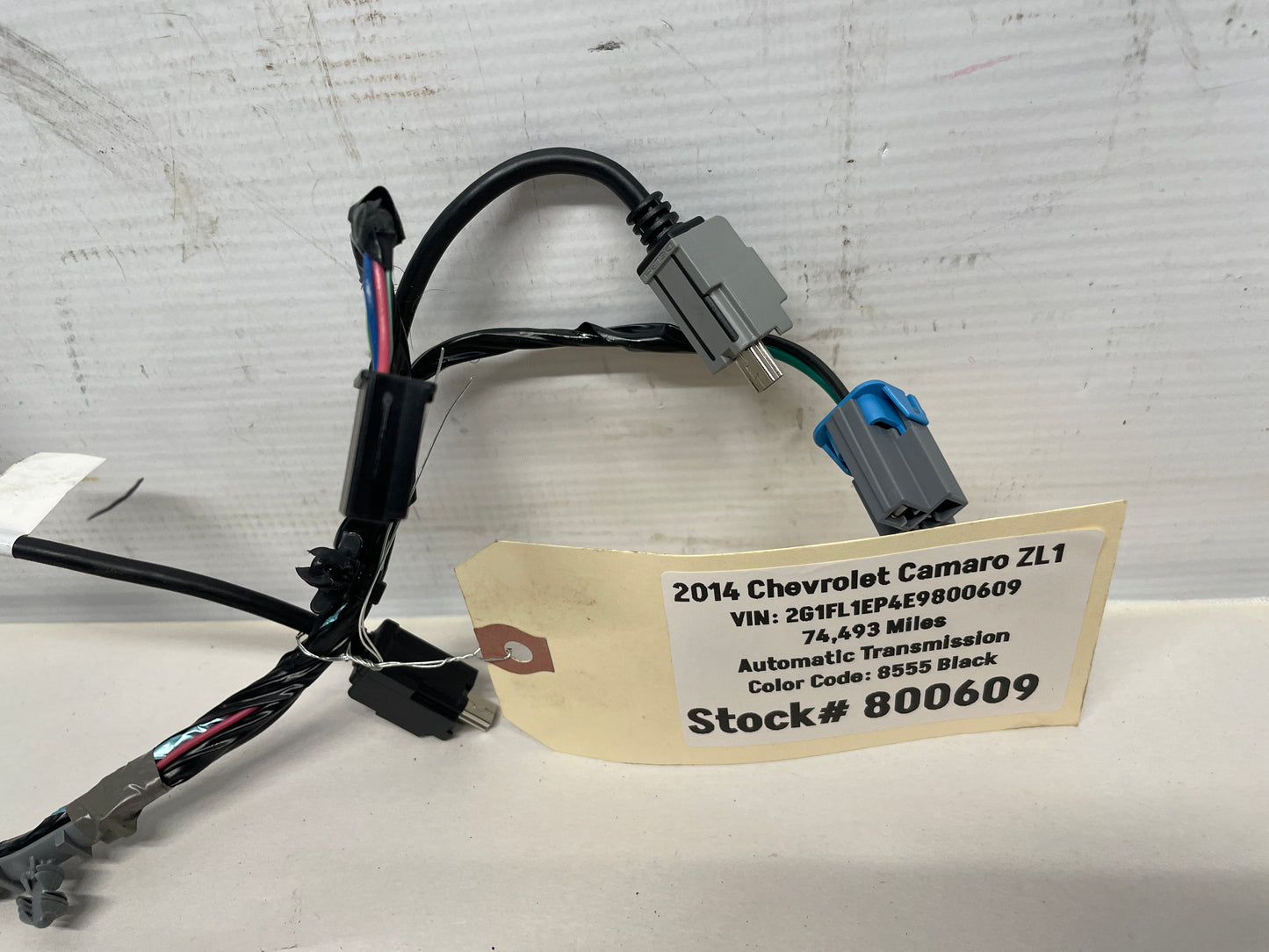 2014 Chevy Camaro ZL1 Center Console Wire Wiring Harness OEM - Day's Parts Yard