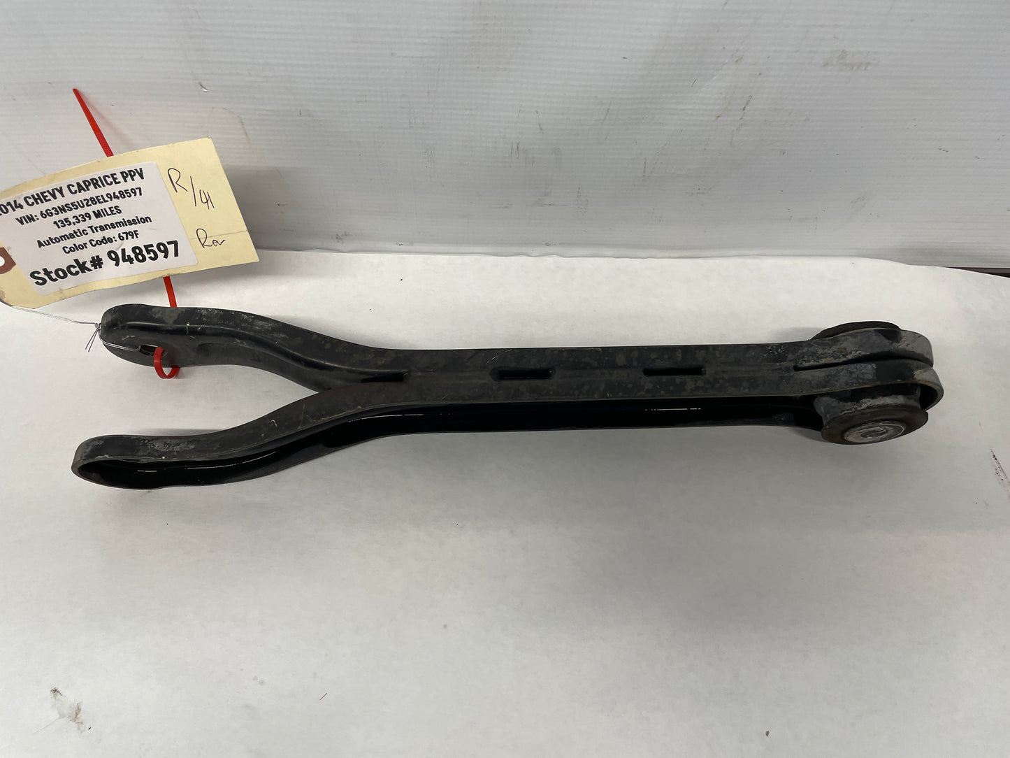2014 Chevy Caprice PPV RH Passenger Rear Suspension Trailing Control Arm OEM - Day's Parts Yard