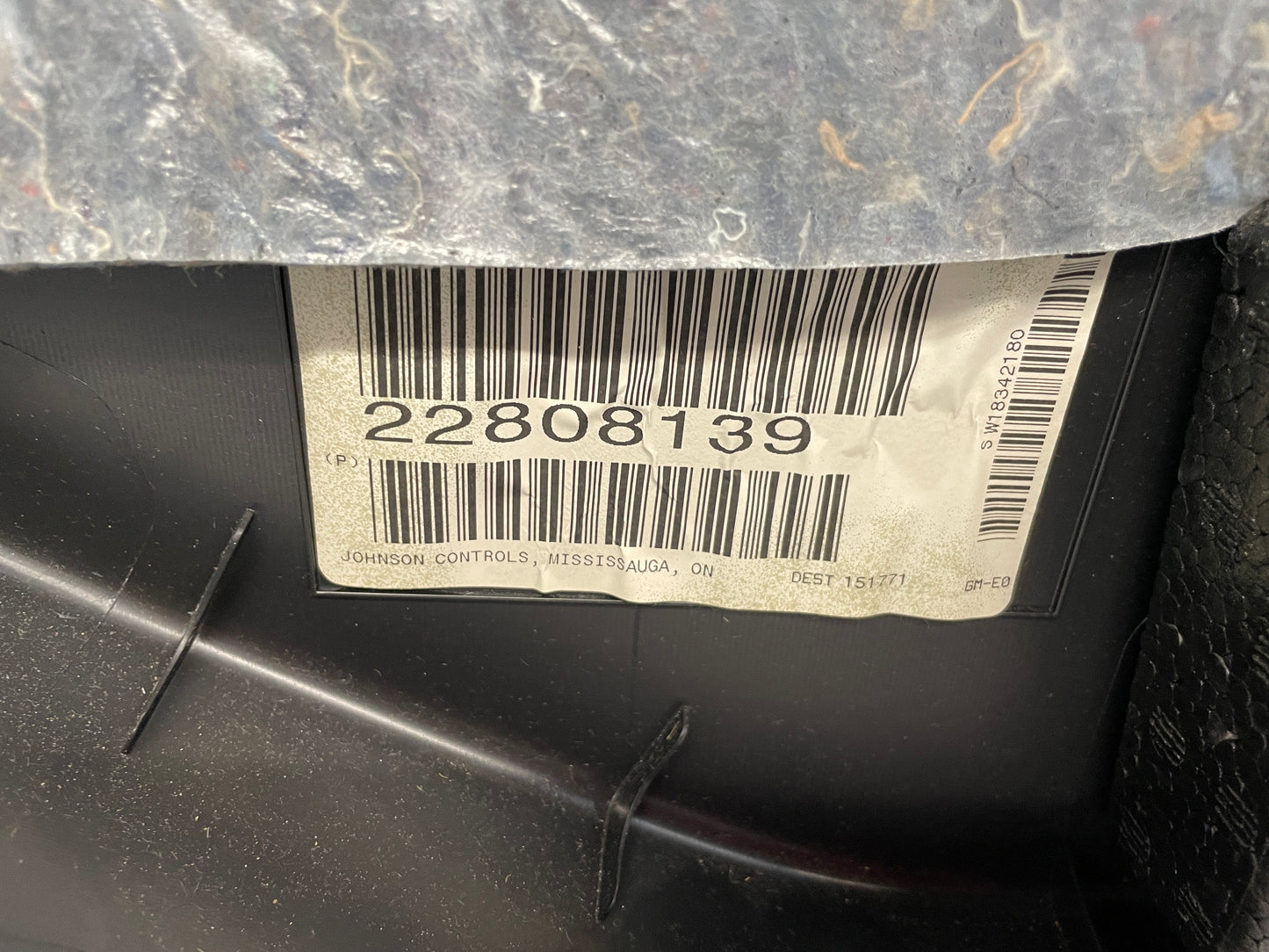 2013 Chevy Camaro ZL1 RH Passenger Carbon Flash Front Interior Door Panel OEM - Day's Parts Yard