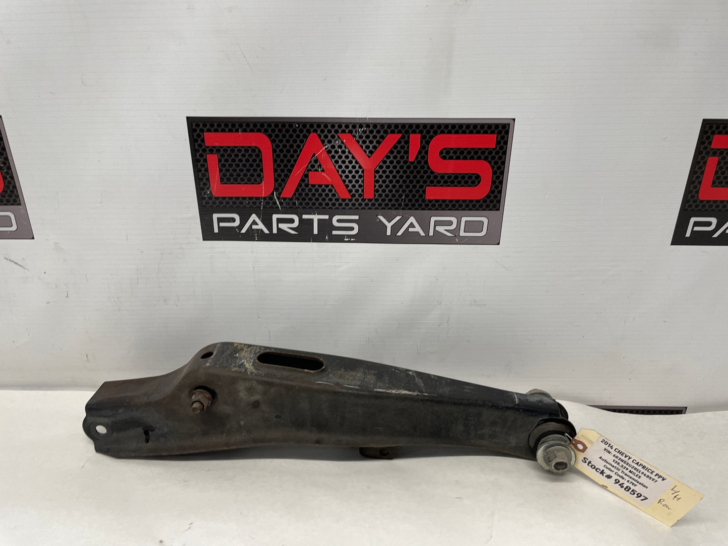 2014 Chevy Caprice PPV LH Driver Rear Suspension Lower Control Arm OEM - Day's Parts Yard