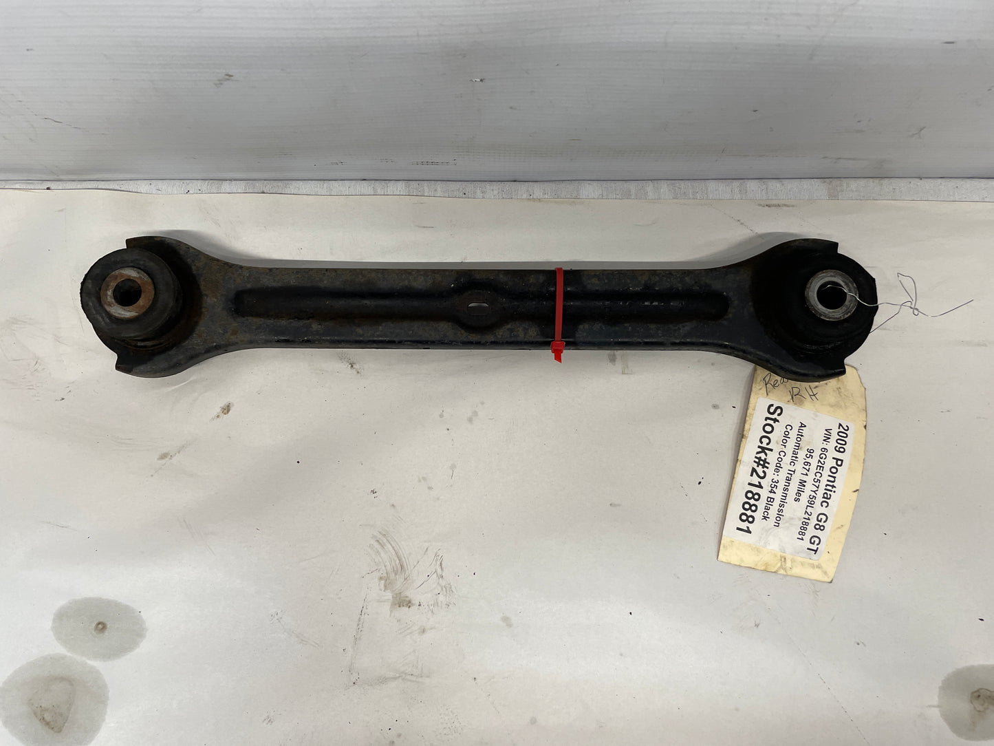 2009 Pontiac G8 GT RH Passenger Rear Suspension Trailing Control Arm OEM - Day's Parts Yard