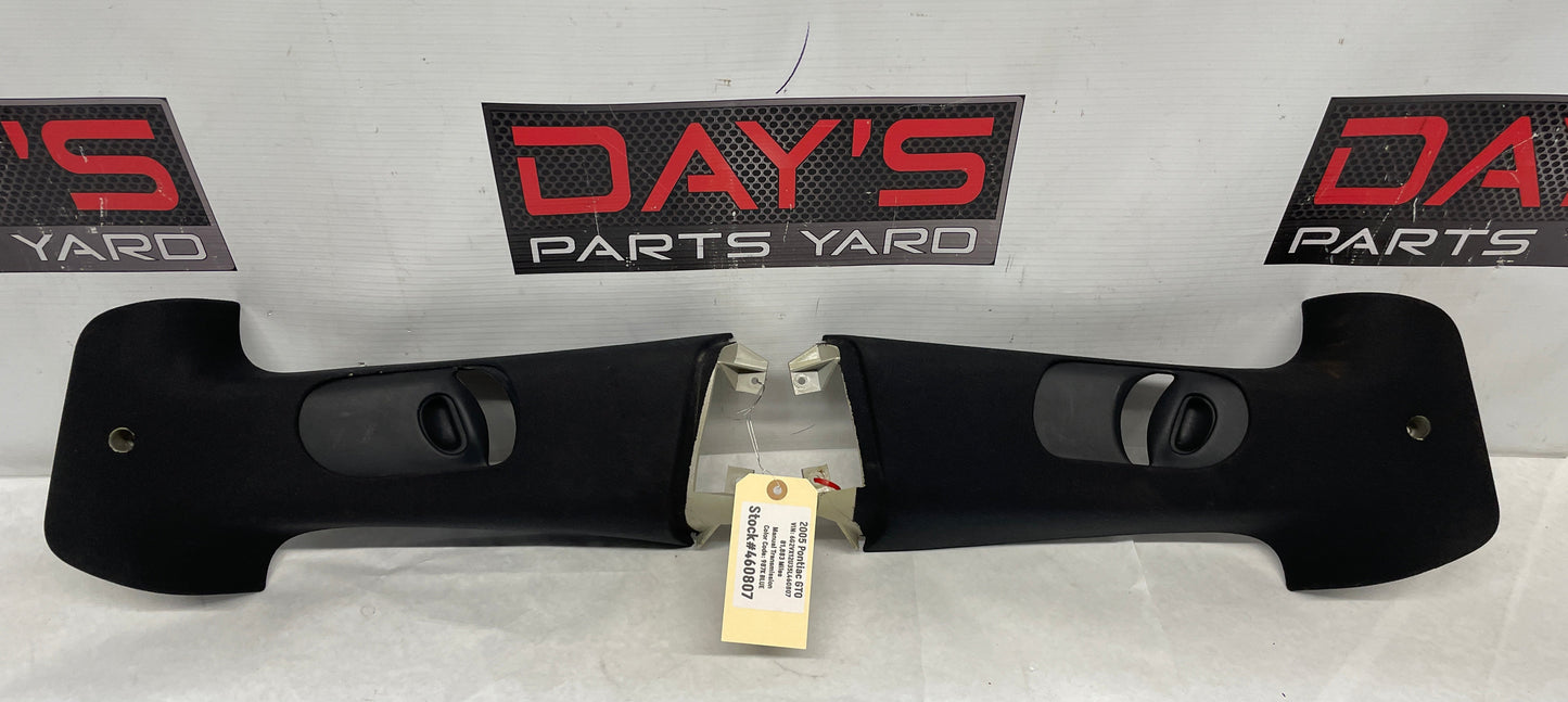 2005 Pontiac GTO RH & LH Interior Upper B Pillar Seat Belt Trim OEM - Day's Parts Yard