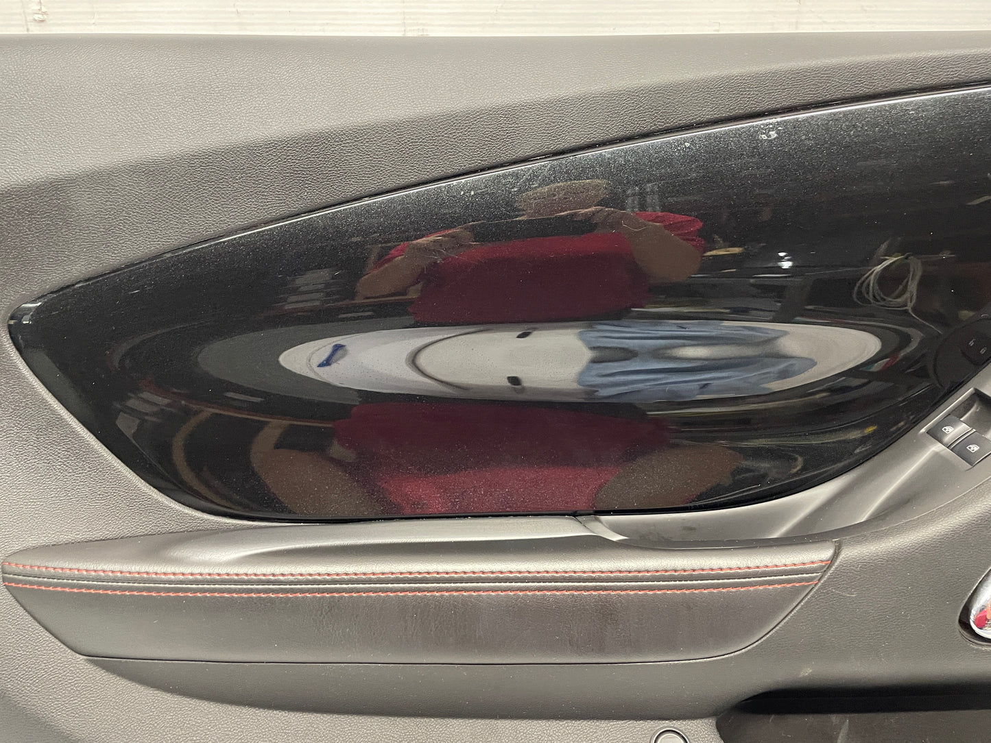 2013 Chevy Camaro ZL1 LH Driver Carbon Flash Front Interior Door Panel OEM - Day's Parts Yard