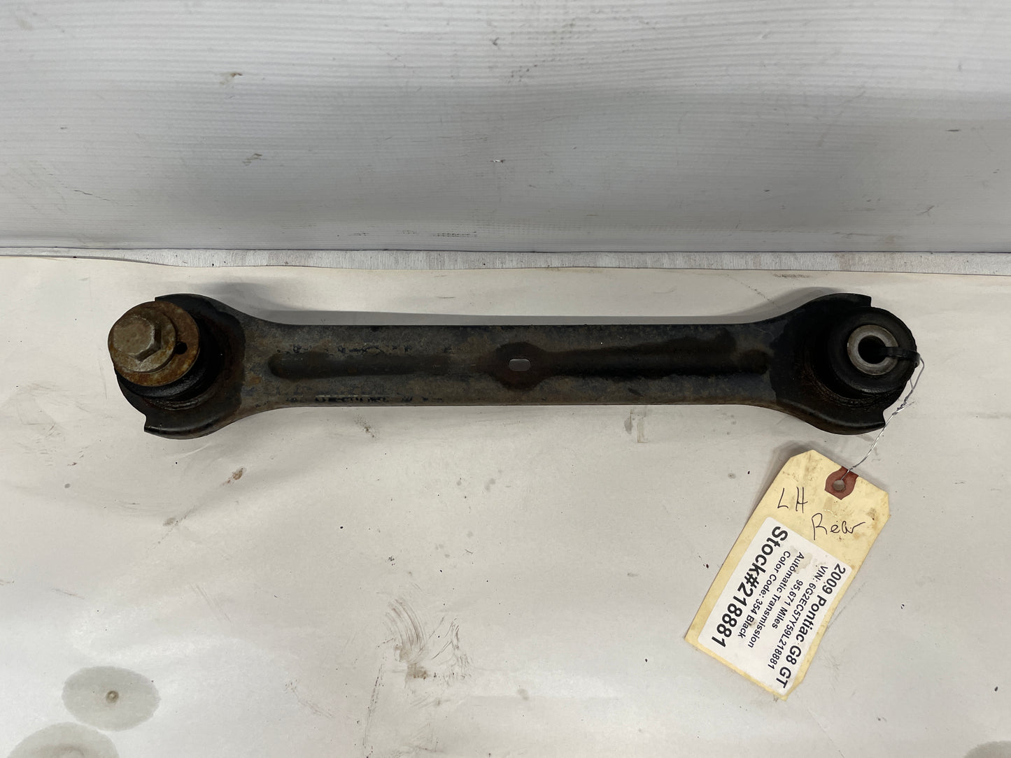 2009 Pontiac G8 GT LH Driver Rear Suspension Trailing Control Arm OEM - Day's Parts Yard