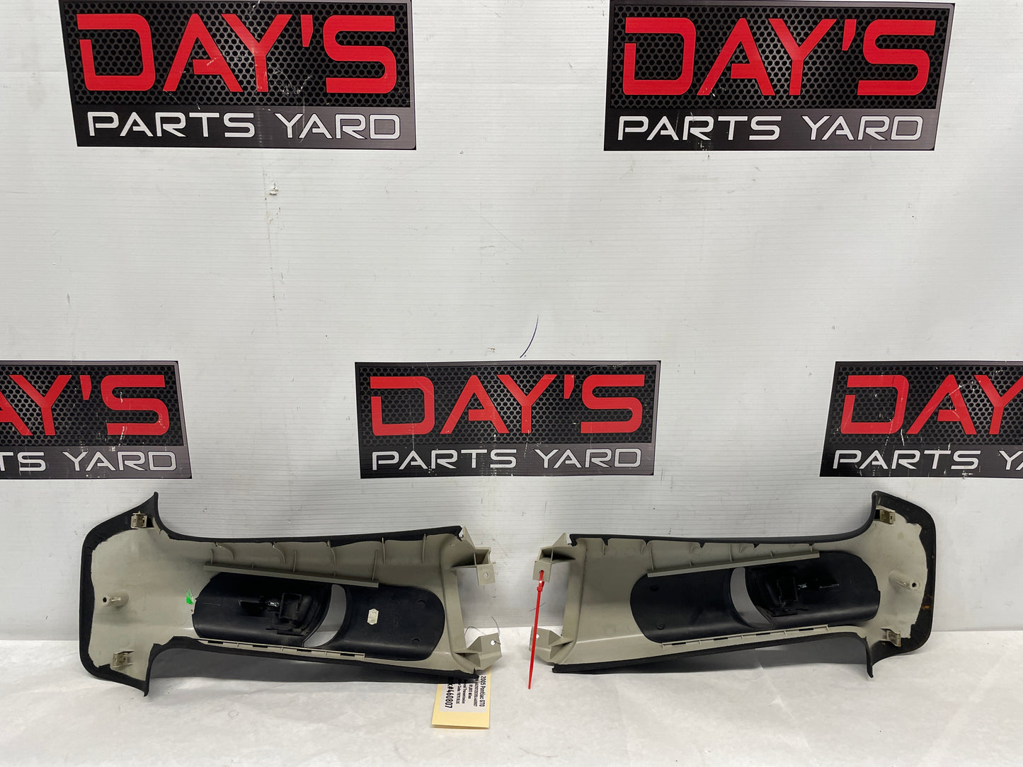 2005 Pontiac GTO RH & LH Interior Upper B Pillar Seat Belt Trim OEM - Day's Parts Yard