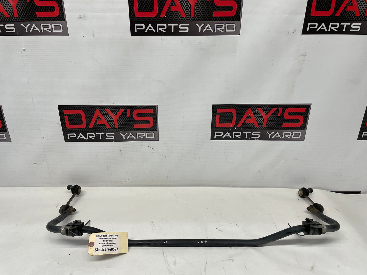 2014 Chevy Caprice PPV Rear Suspension Sway Bar OEM - Day's Parts Yard