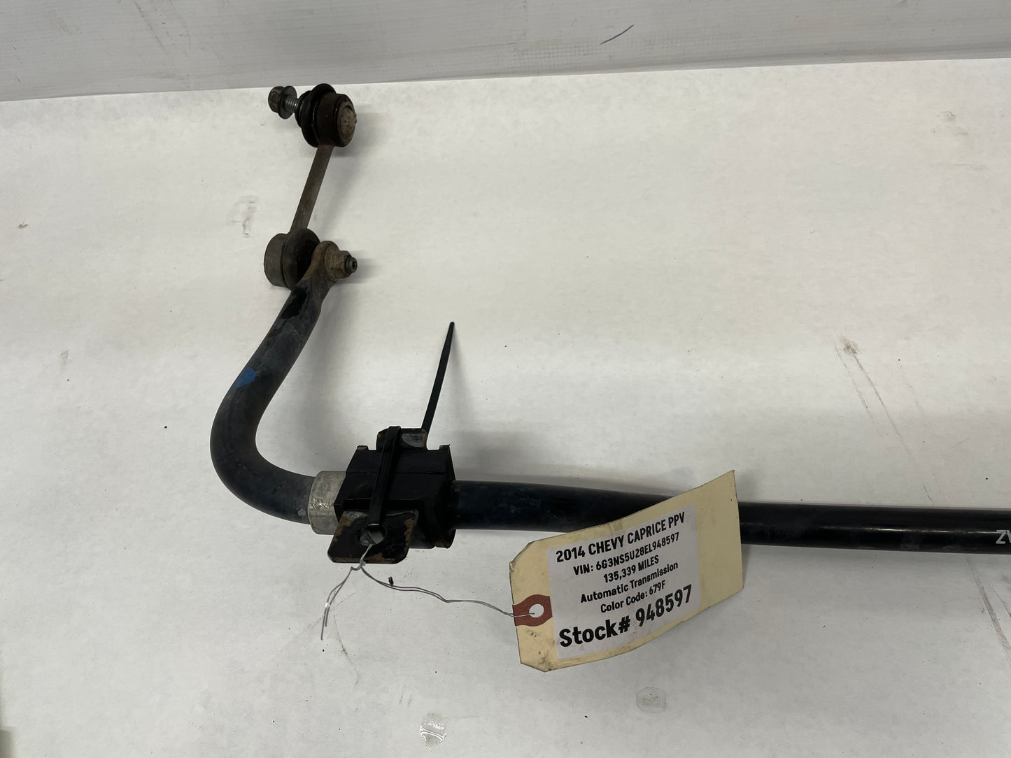 2014 Chevy Caprice PPV Rear Suspension Sway Bar OEM - Day's Parts Yard