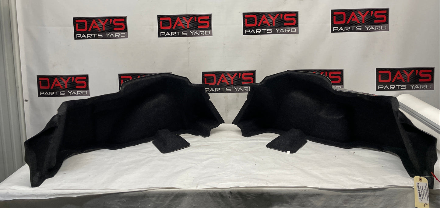 2013 Chevy Camaro ZL1 RH & LH Quarter Panel Trunk Felt Carpet Liner OEM - Day's Parts Yard