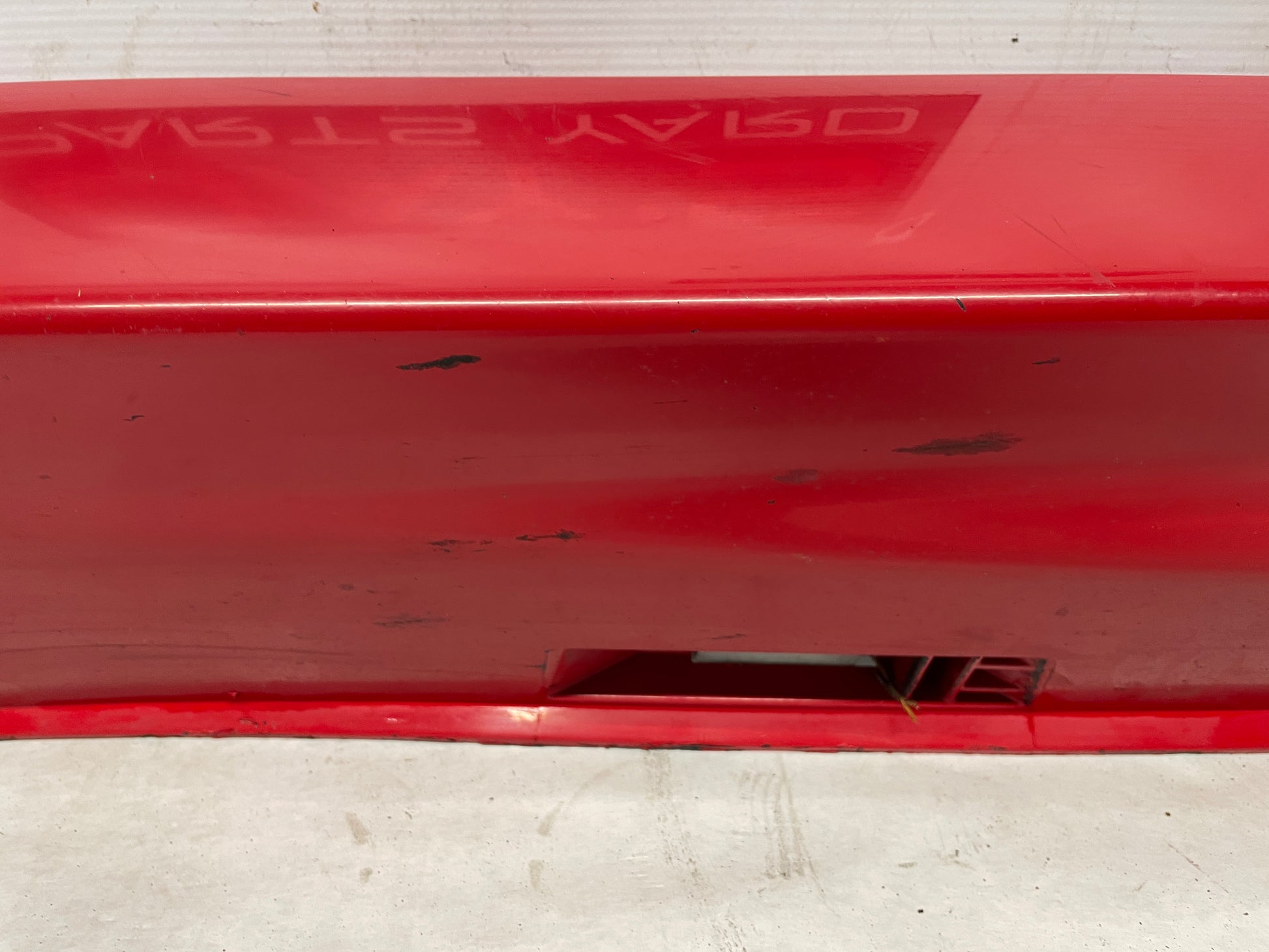 2009 Pontiac G8 LH Driver Rocker Molding Side Skirt Panel Red OEM - Day's Parts Yard