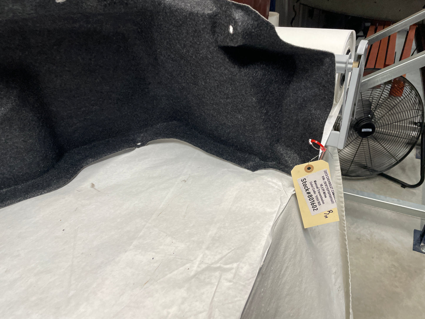 2013 Chevy Camaro ZL1 RH & LH Quarter Panel Trunk Felt Carpet Liner OEM - Day's Parts Yard