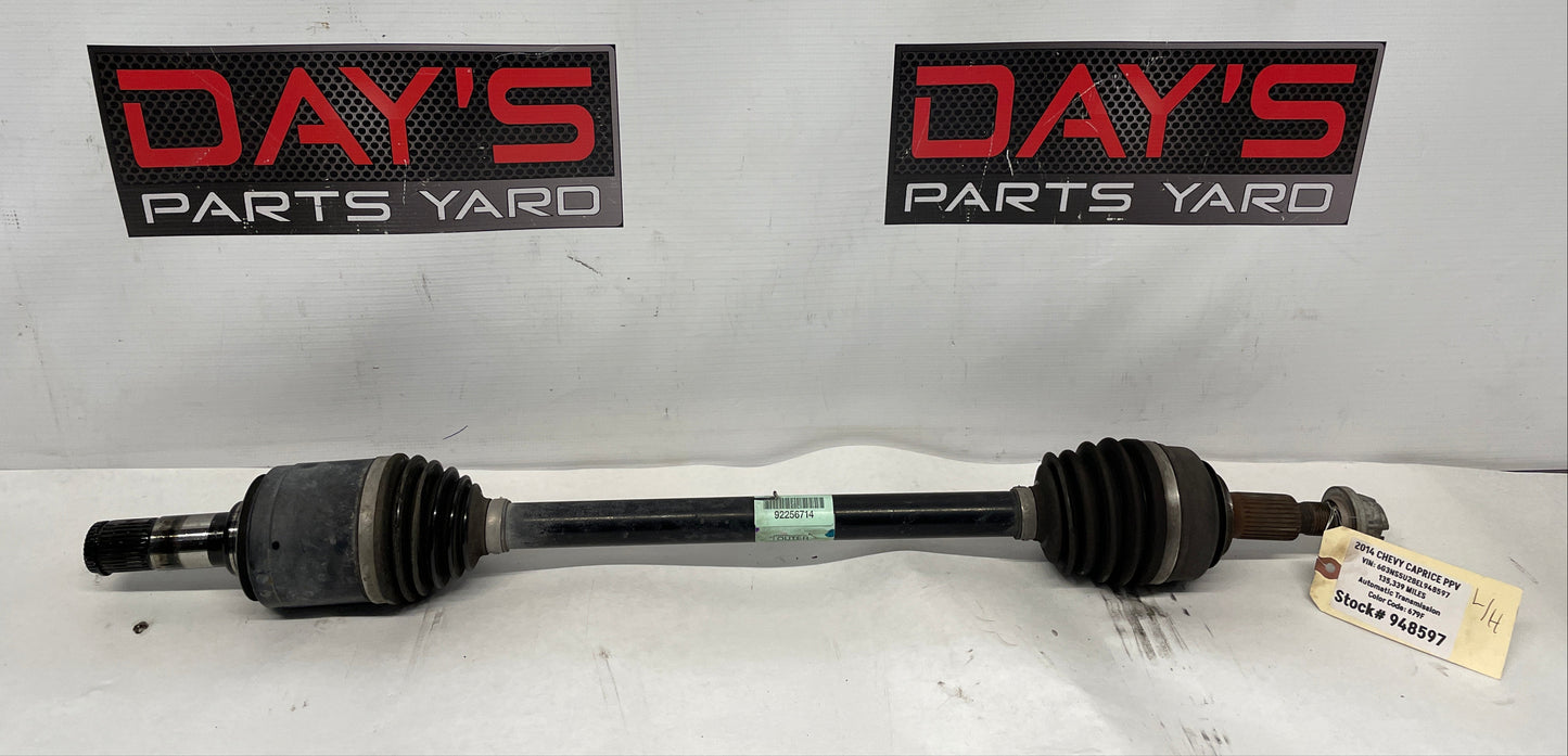 2014 Chevy Caprice PPV LH Driver Rear CV Axle Half Shaft OEM - Day's Parts Yard