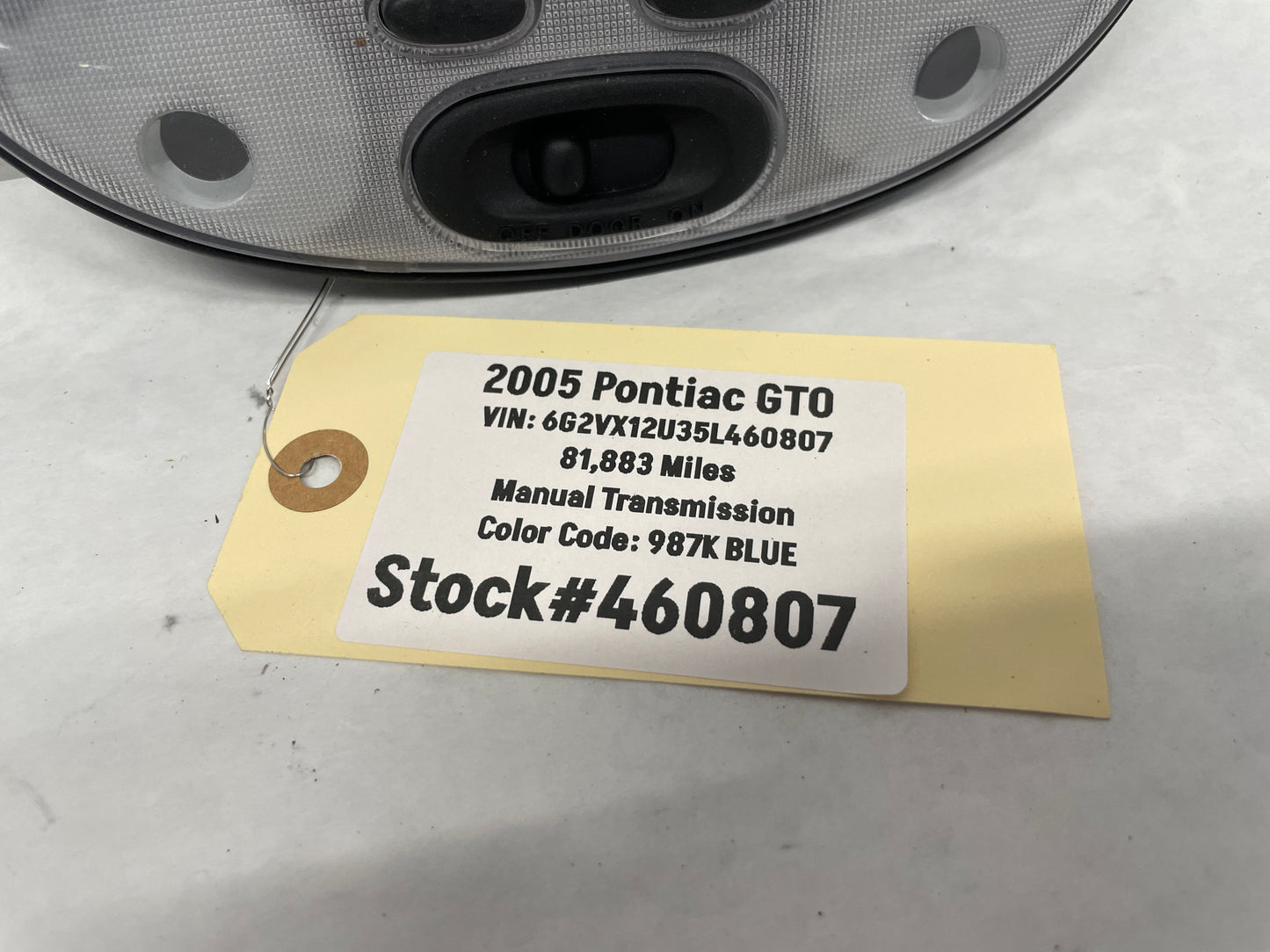 2005 Pontiac GTO Over Head Overhead Dome Reading Light Lamp OEM - Day's Parts Yard