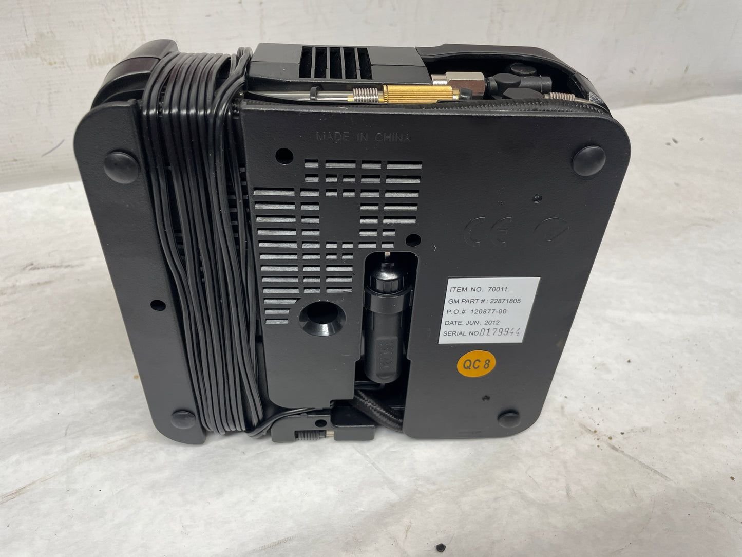 2013 Chevy Camaro ZL1 Spare Tire Air Compressor Inflator w/ Sealant OEM - Day's Parts Yard