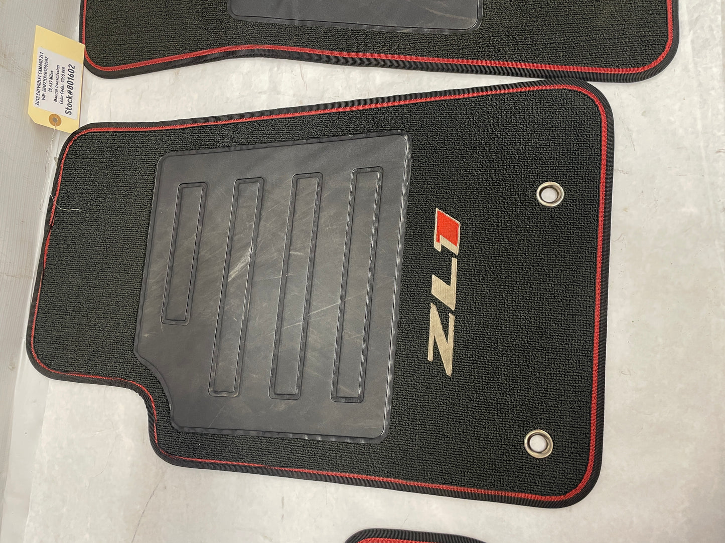 2013 Chevy Camaro ZL1 Front and Rear ZL1 Floor Mats OEM - Day's Parts Yard