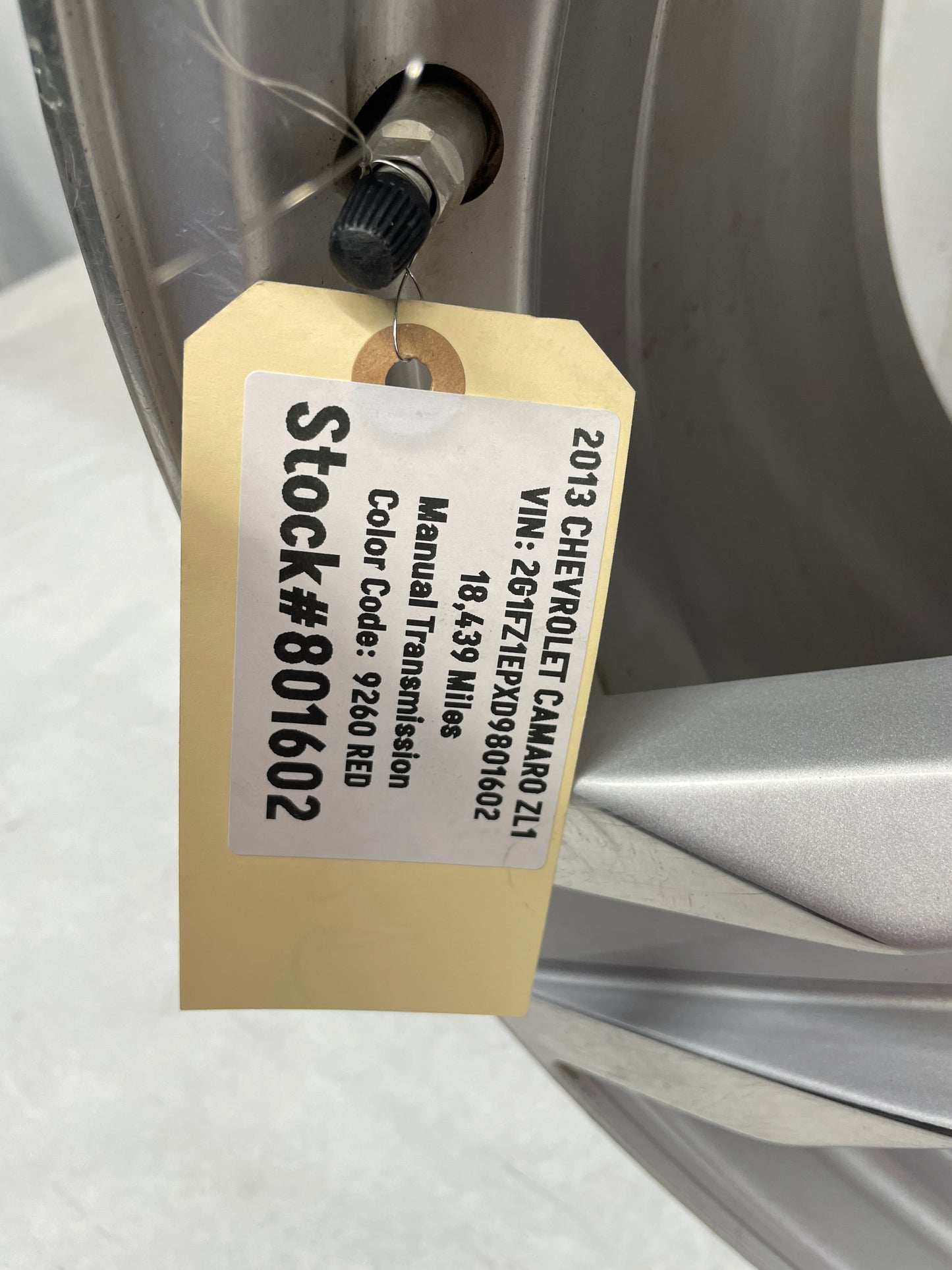 2013 Chevy Camaro ZL1 Rear ZL1 Wheel 20X11 OEM - Day's Parts Yard