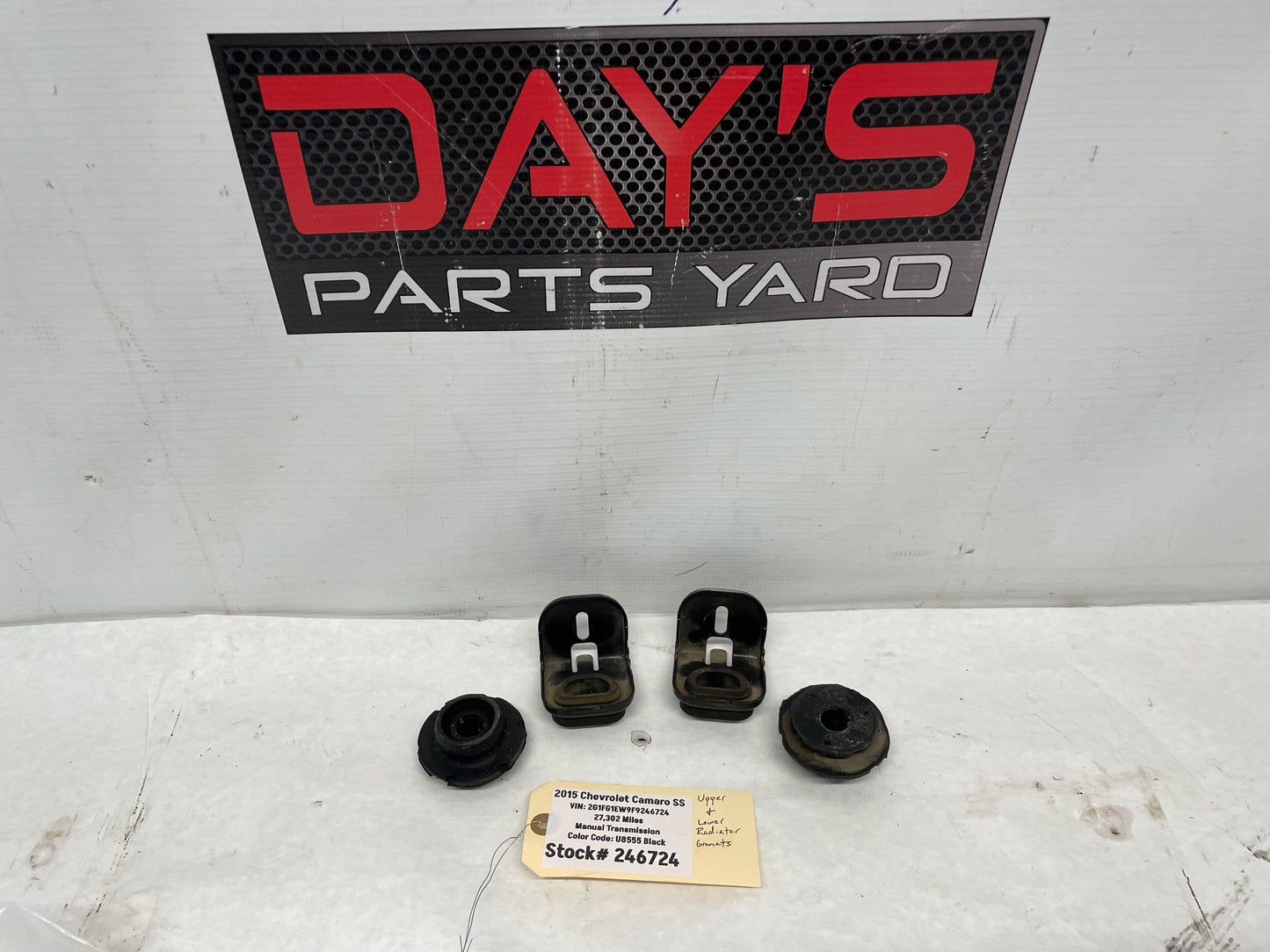 2015 Chevy Camaro SS Upper Radiator Mounts and Lower Insulator Bushings OEM