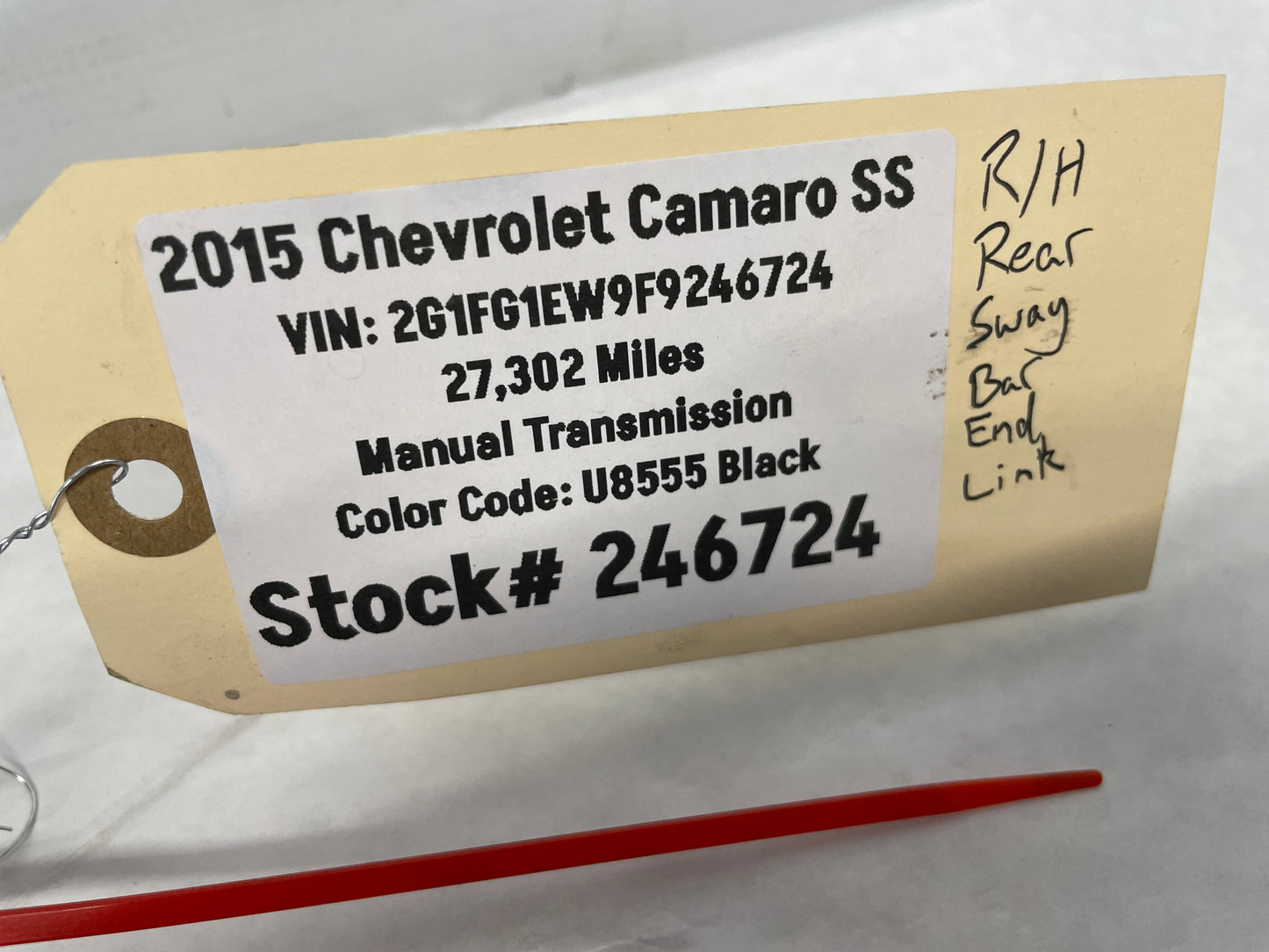 2015 Chevy Camaro SS RH & LH Rear Stabilizer Sway Bar End Links OEM