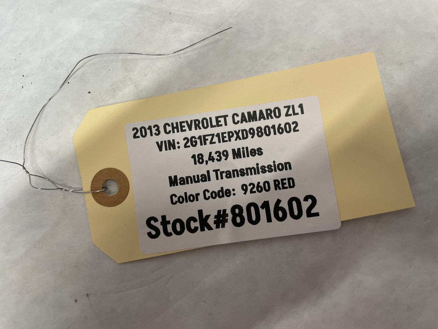 2013 Chevy Camaro ZL1 Rear ZL1 Wheel 20X11 OEM - Day's Parts Yard