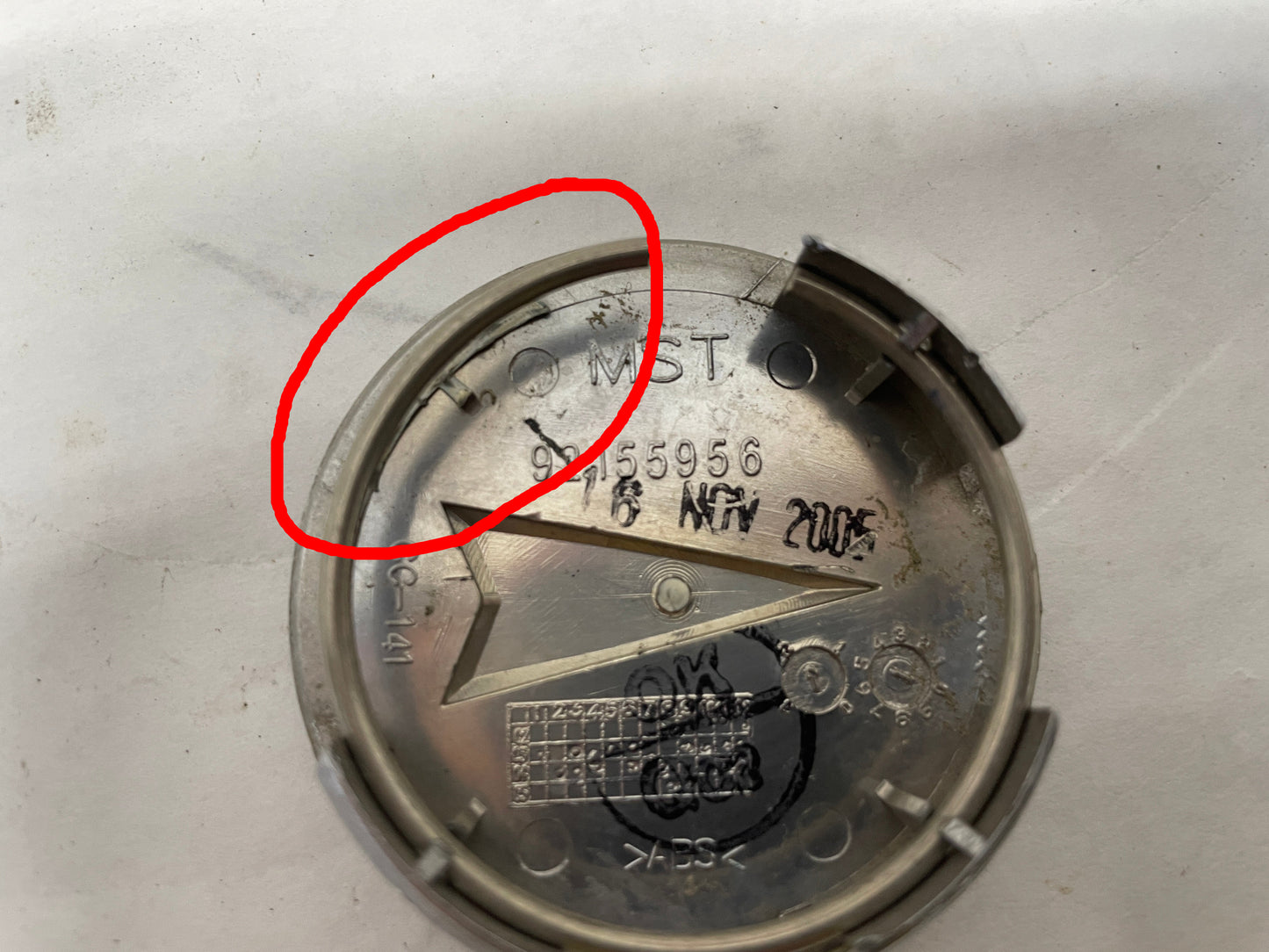 2006 Pontiac GTO Wheel Center Cap OEM