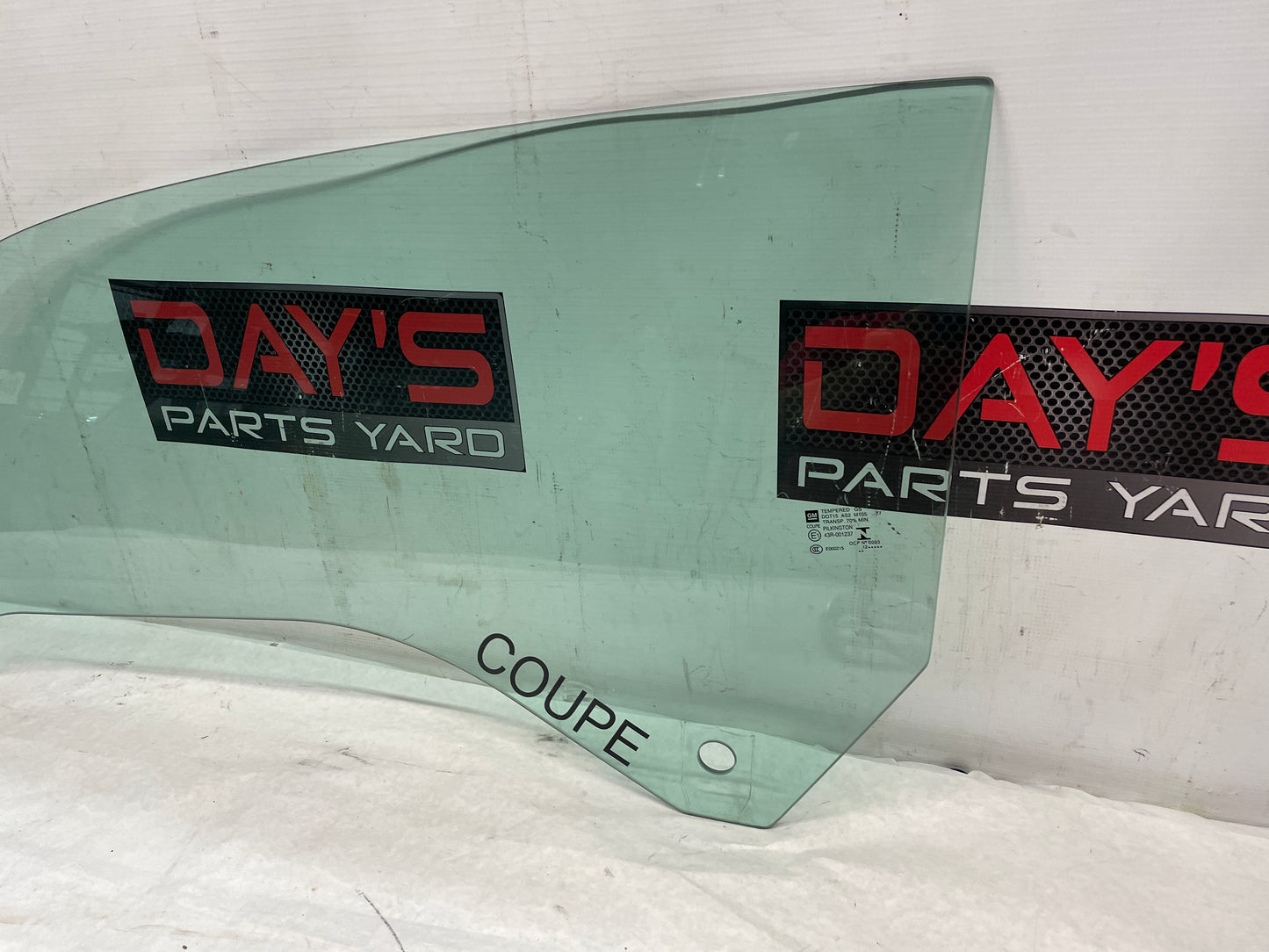 2013 Chevy Camaro ZL1 RH Passenger Window Glass OEM - Day's Parts Yard