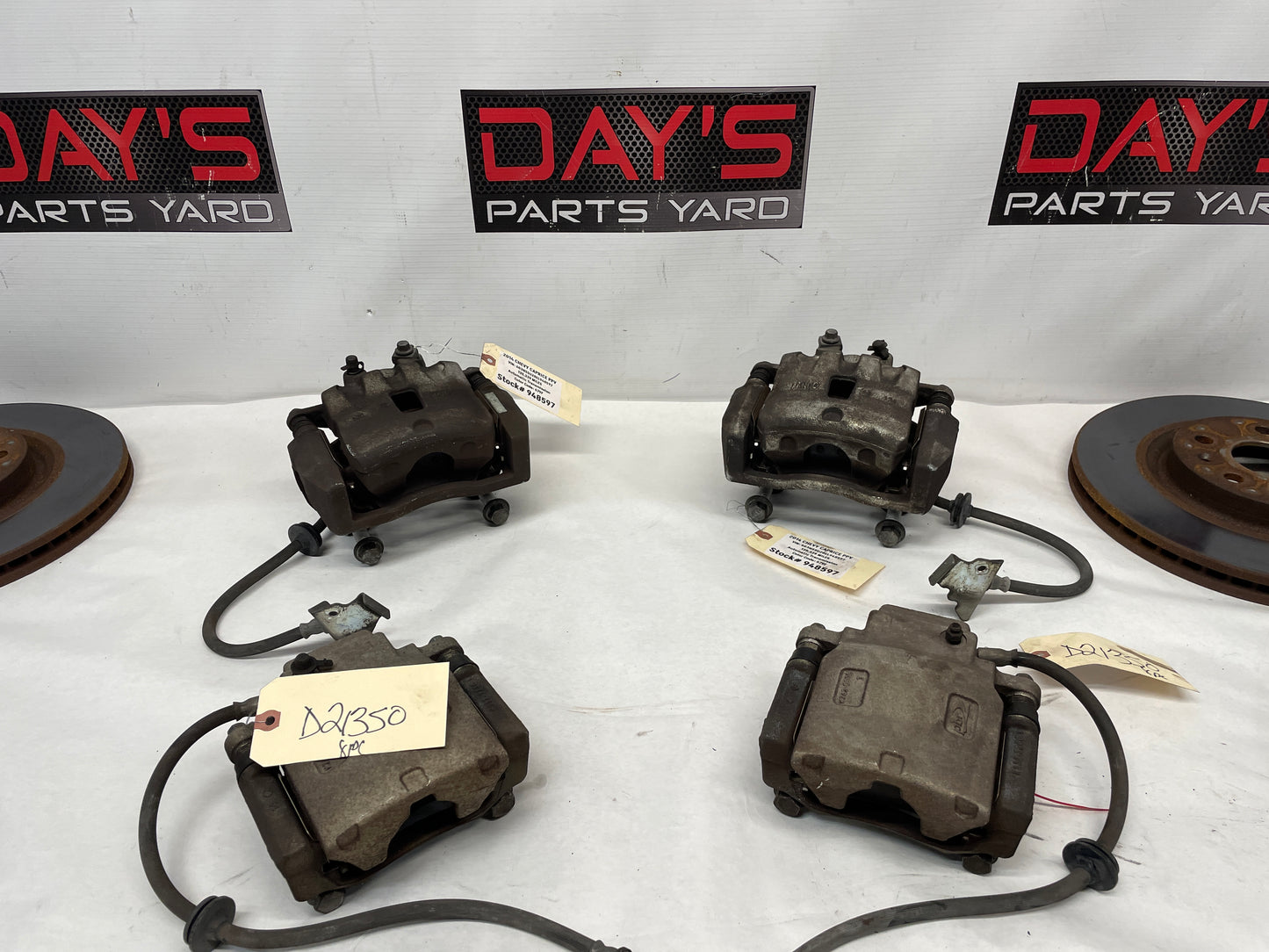 2014 Chevy Caprice PPV Brake Calipers & Rotors Front & Rear OEM - Day's Parts Yard