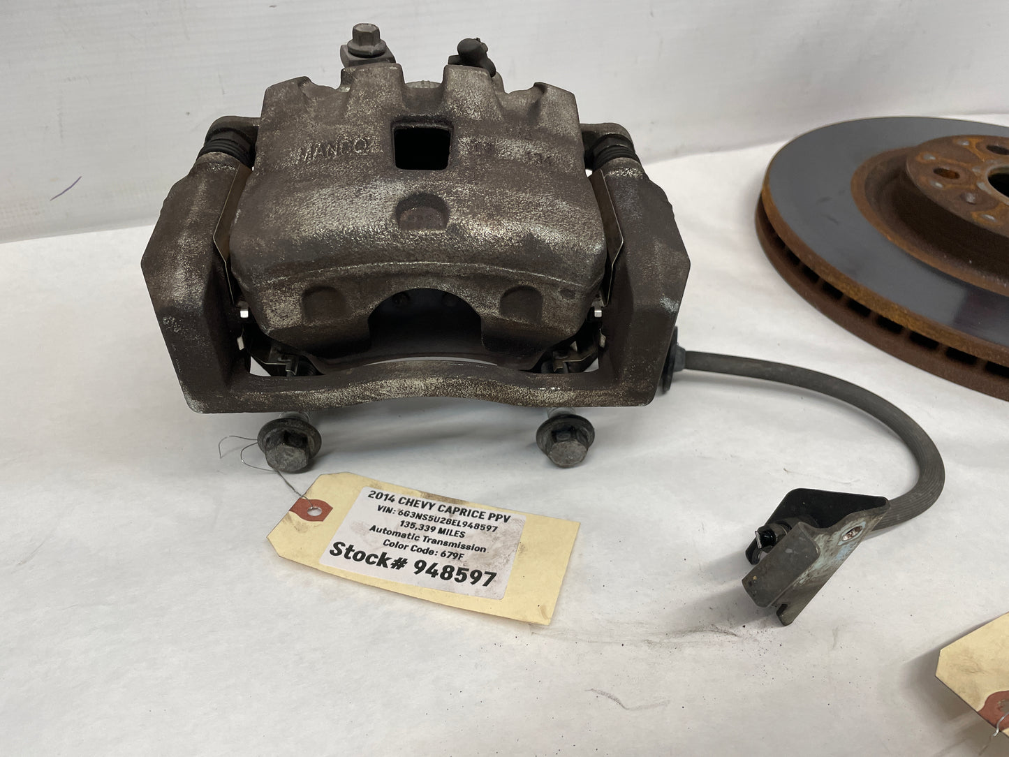 2014 Chevy Caprice PPV Brake Calipers & Rotors Front & Rear OEM - Day's Parts Yard